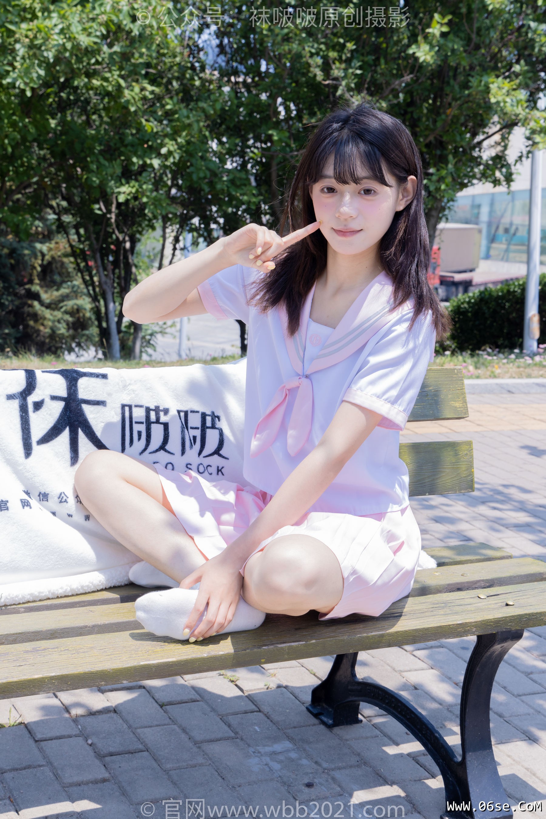 图片[29]-BoBoSocks袜啵啵 No.399 糯米 -皮鞋、白棉袜、jk制服[145P]-六色网