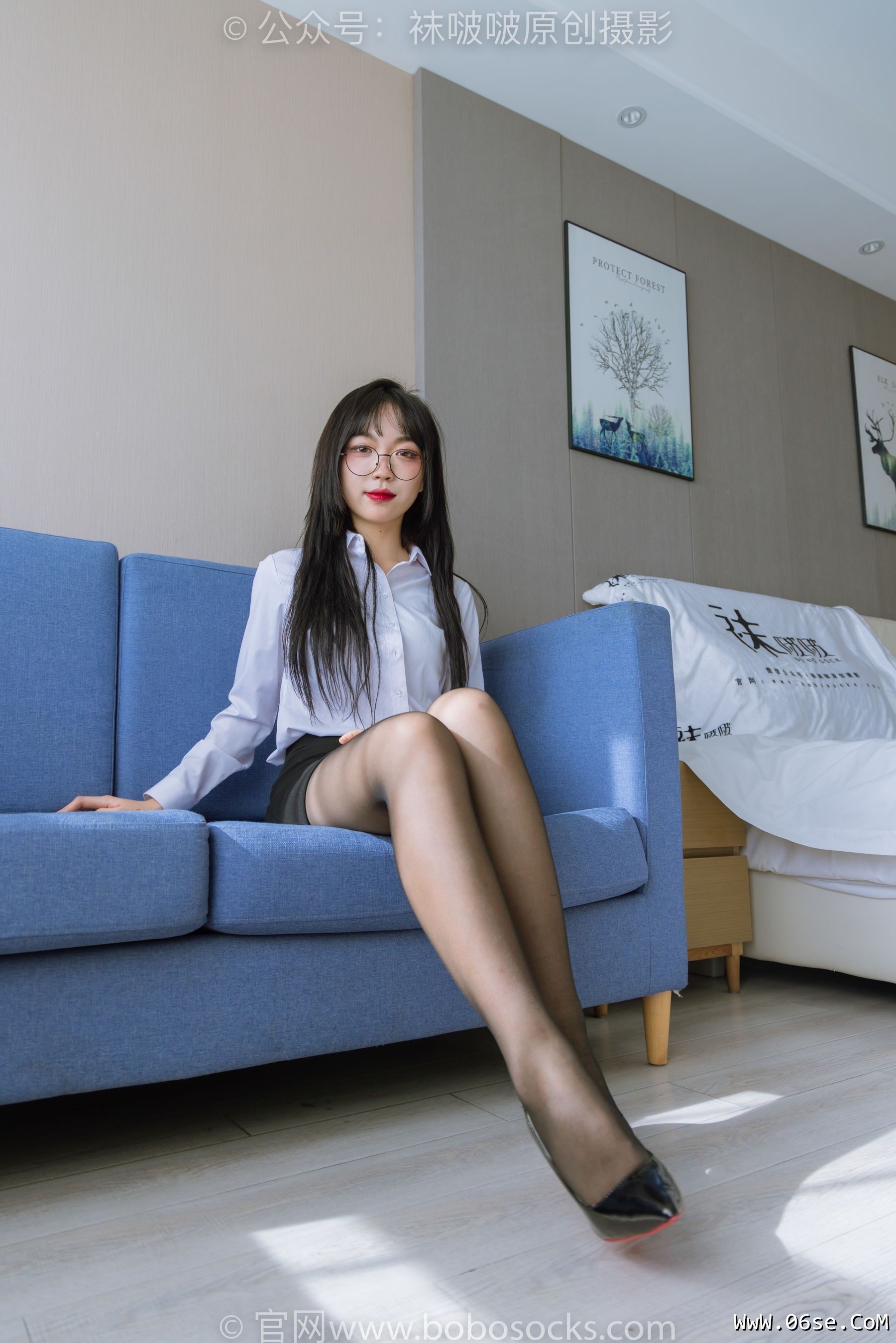 图片[58]-BoBoSocks袜啵啵 No.185 周周-ol制服、高跟鞋、黑丝[140P]-六色网