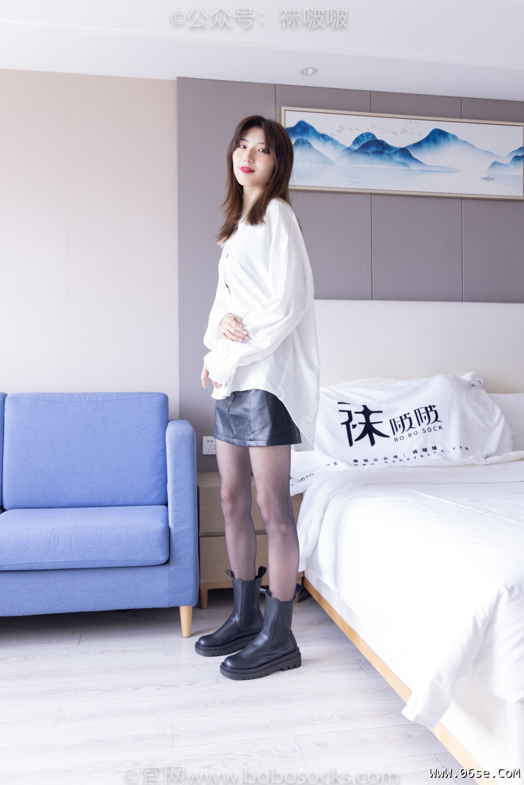 图片[6]-BoBoSocks袜啵啵 No.046 枫枫-短靴、黑丝[135P]-六色网
