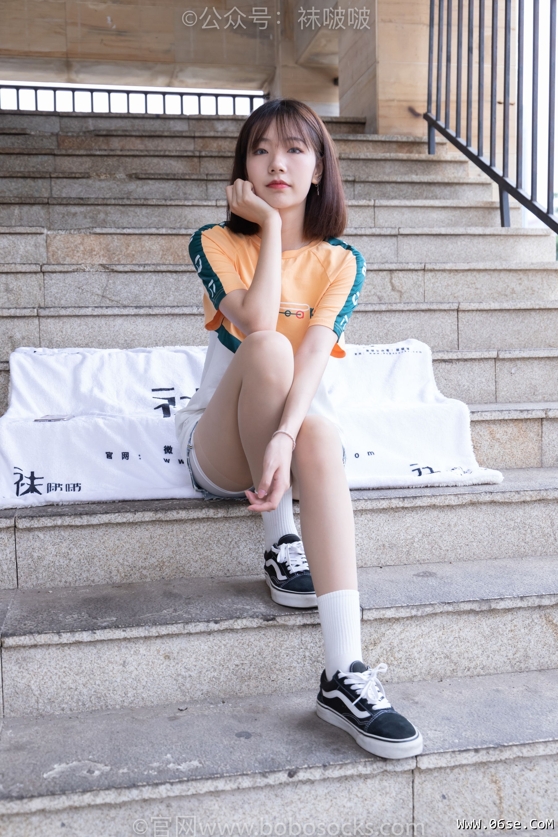 图片[15]-BoBoSocks袜啵啵 No.069 小甜豆-vans板鞋、白棉袜、肉丝[135P]-六色网