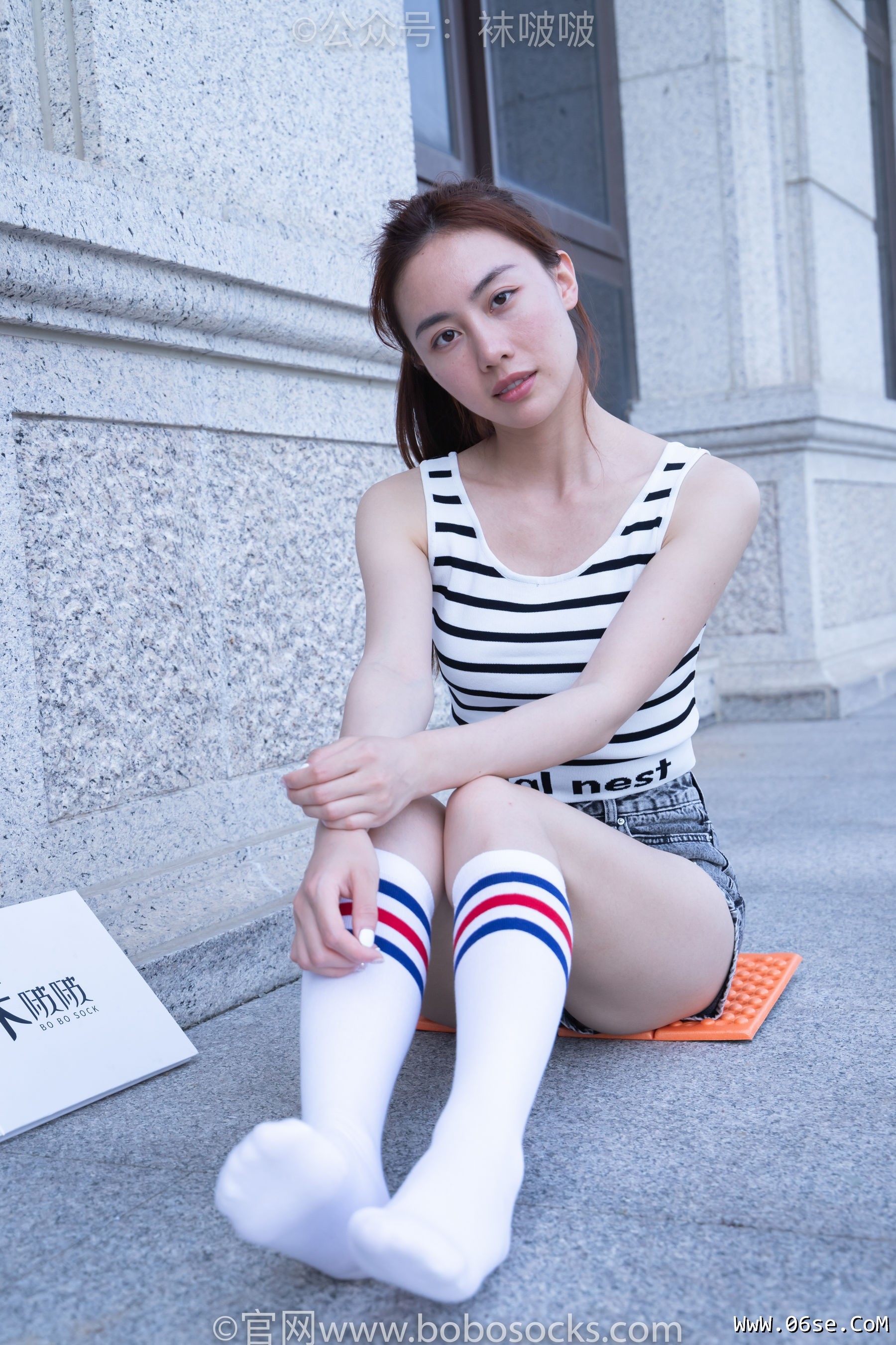 图片[50]-BoBoSocks袜啵啵 No.006 小米-运动鞋、白色小腿袜、裸足[130P]-六色网