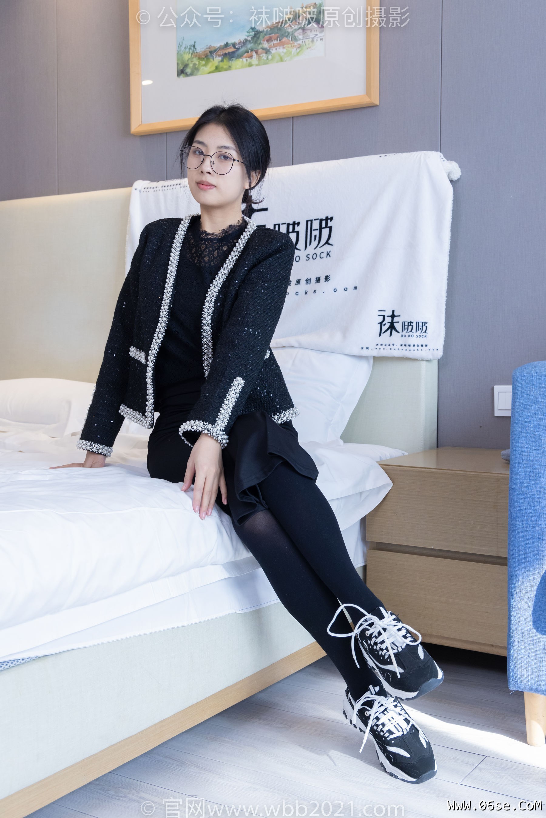 图片[4]-BoBoSocks袜啵啵 No.378 奶油 -短靴、运动鞋、厚黑丝、厚灰丝[190P]-六色网