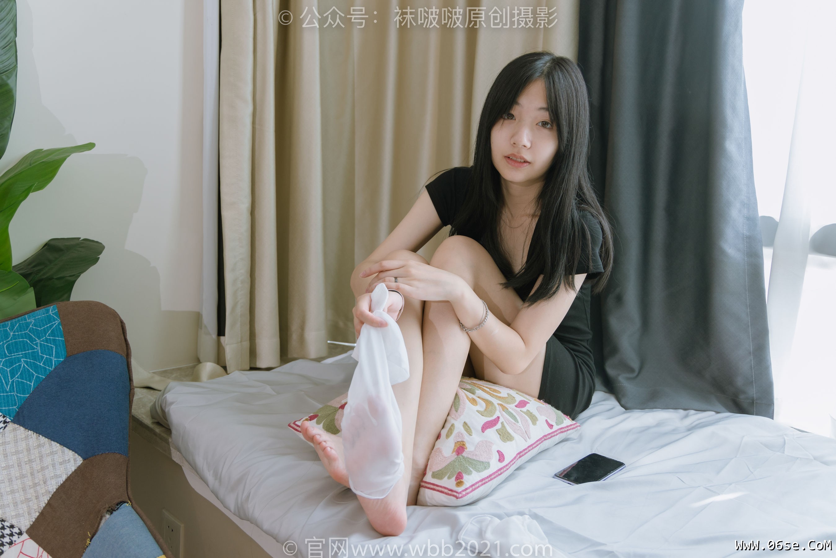 图片[33]-BoBoSocks袜啵啵 No.363 小甜豆 -两双平底鞋、黑色船袜、裸足[140P]-六色网