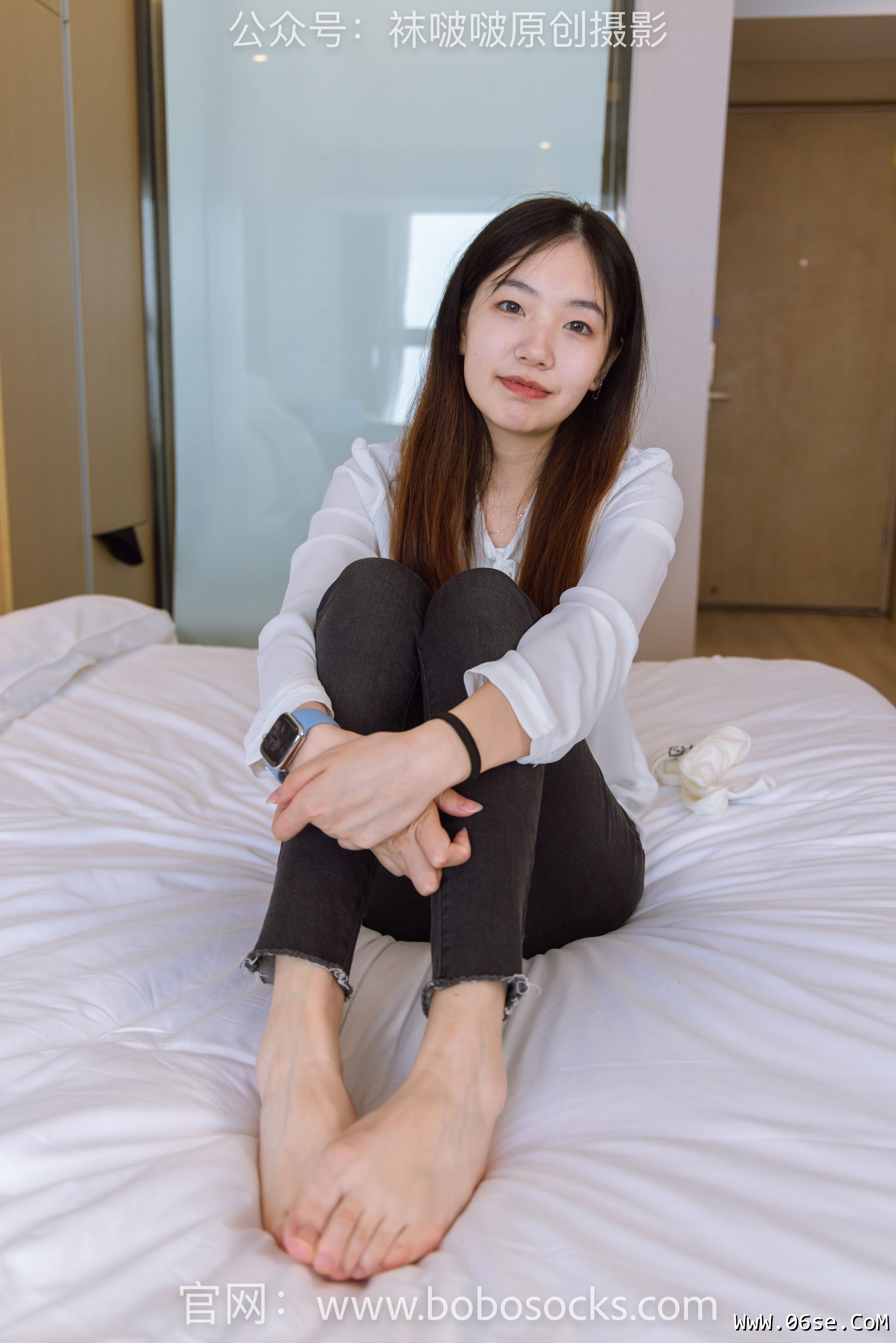 图片[5]-BoBoSocks袜啵啵 No.158 小甜豆-高跟长靴、白棉袜、裸足[136P]-六色网