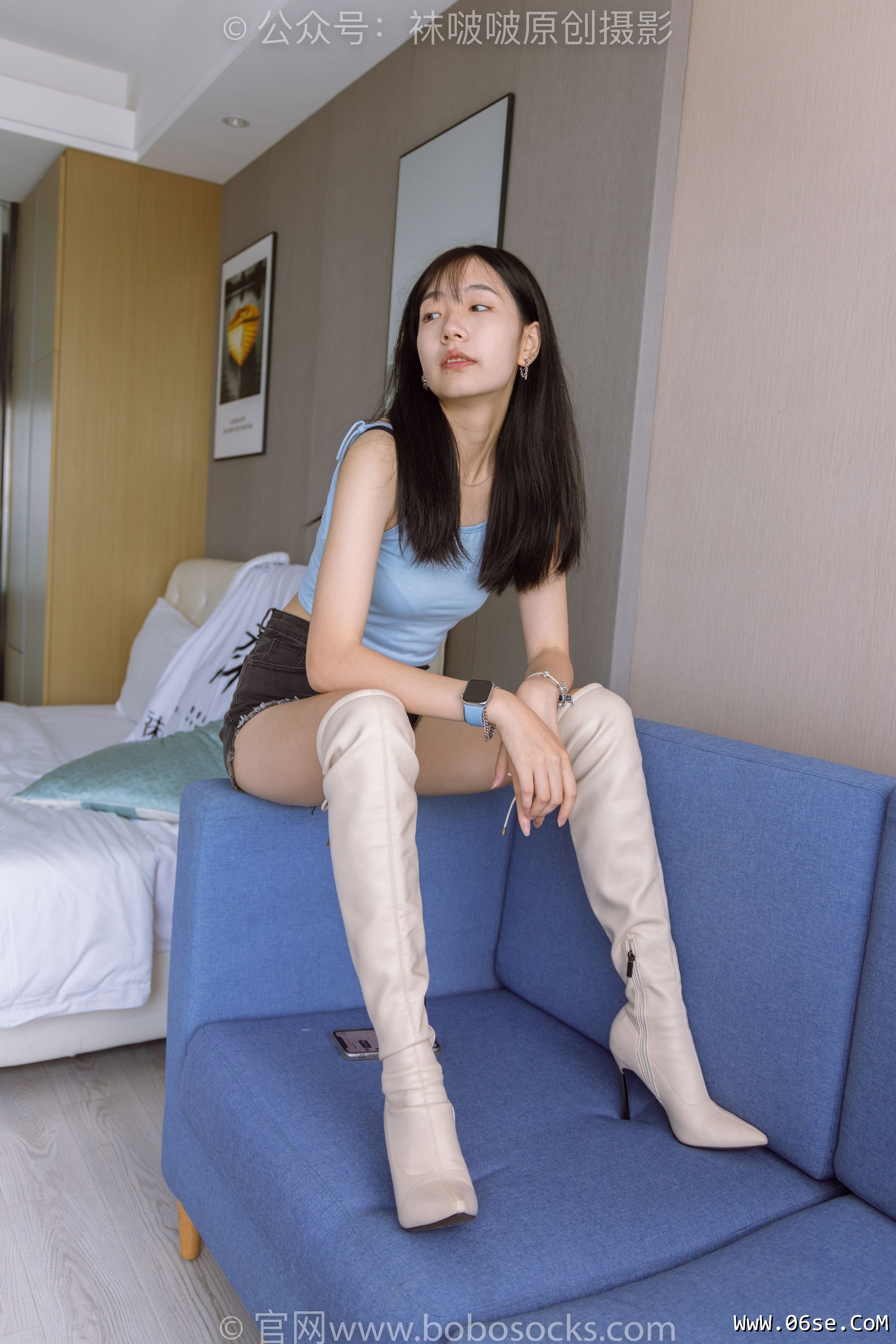 图片[142]-BoBoSocks袜啵啵 No.174 小甜豆-高跟长靴、白棉袜、裸足[178P]-六色网