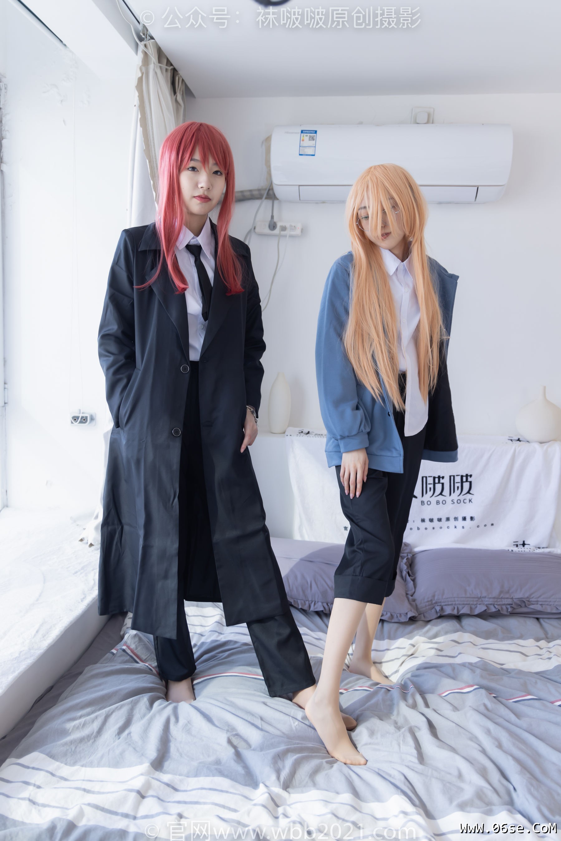 图片[16]-BoBoSocks袜啵啵 No.302 小甜豆&稚予 -三双皮鞋、板鞋、黑丝、两双肉丝、裤里丝[140P]-六色网