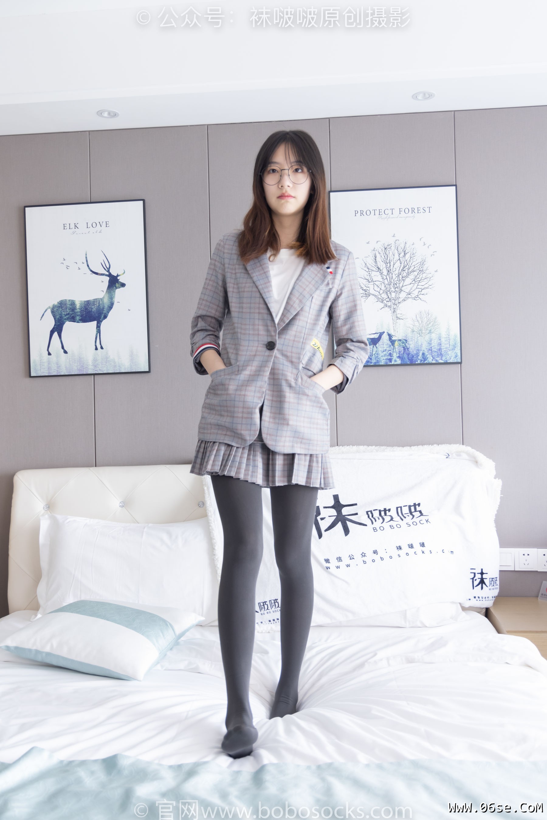 图片[129]-BoBoSocks袜啵啵 No.210 小甜豆 -皮鞋、厚灰丝、ol装[140P]-六色网