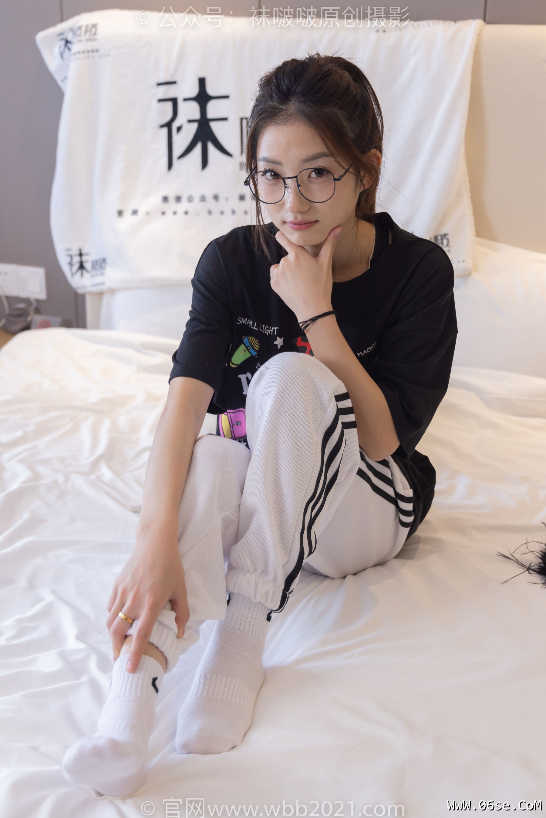 图片[14]-BoBoSocks袜啵啵 No.382 小沫 -板鞋、白棉袜[143P]-六色网