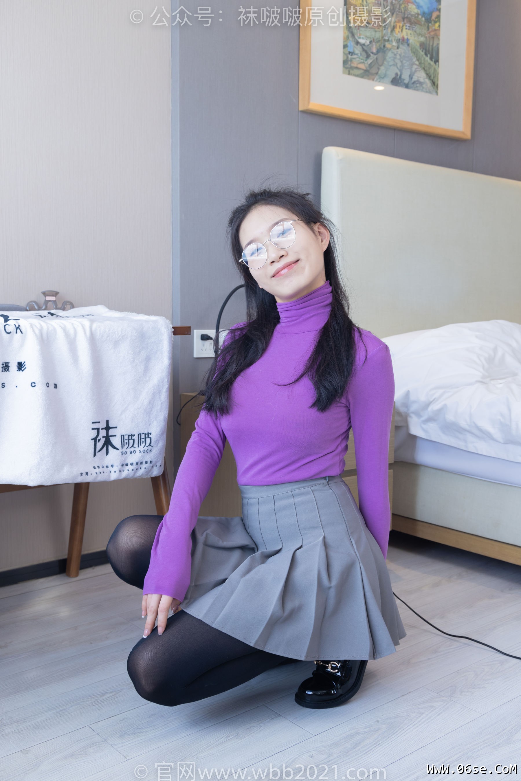 图片[55]-BoBoSocks袜啵啵 No.310 芝士 -皮鞋、厚黑丝[140P]-六色网