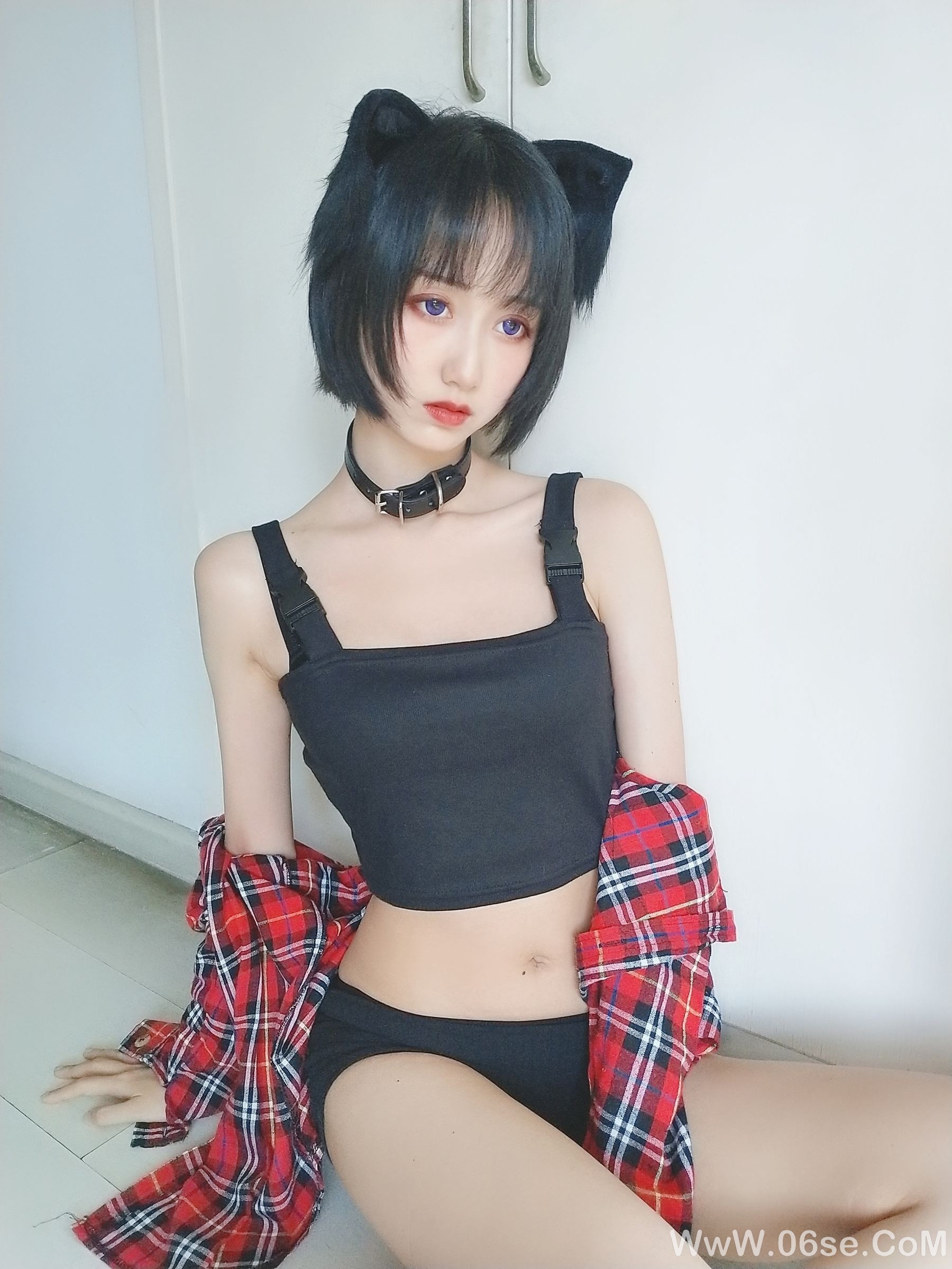 图片[3]-萌系小姐姐木绵绵OwO 不良猫[44P]-六色网