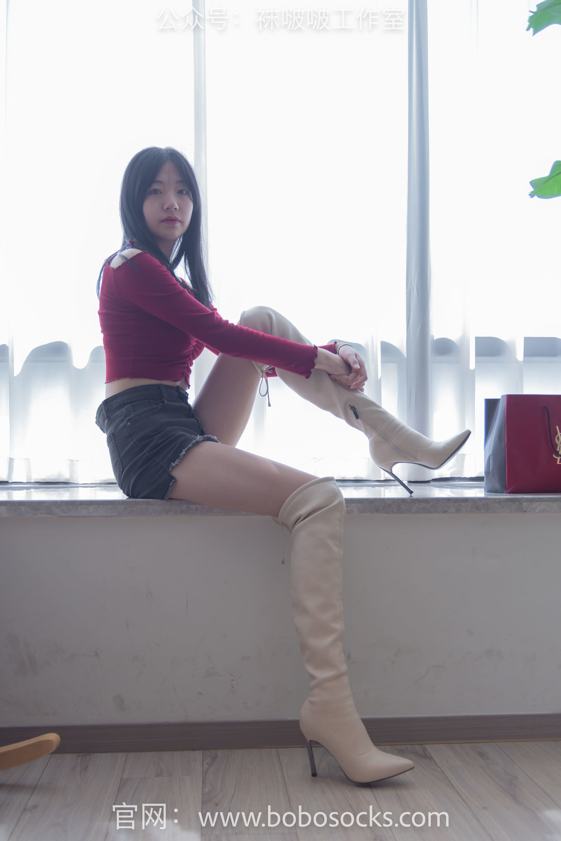 图片[91]-BoBoSocks袜啵啵 No.120 小甜豆-高跟长靴、白棉袜、裸足[170P]-六色网