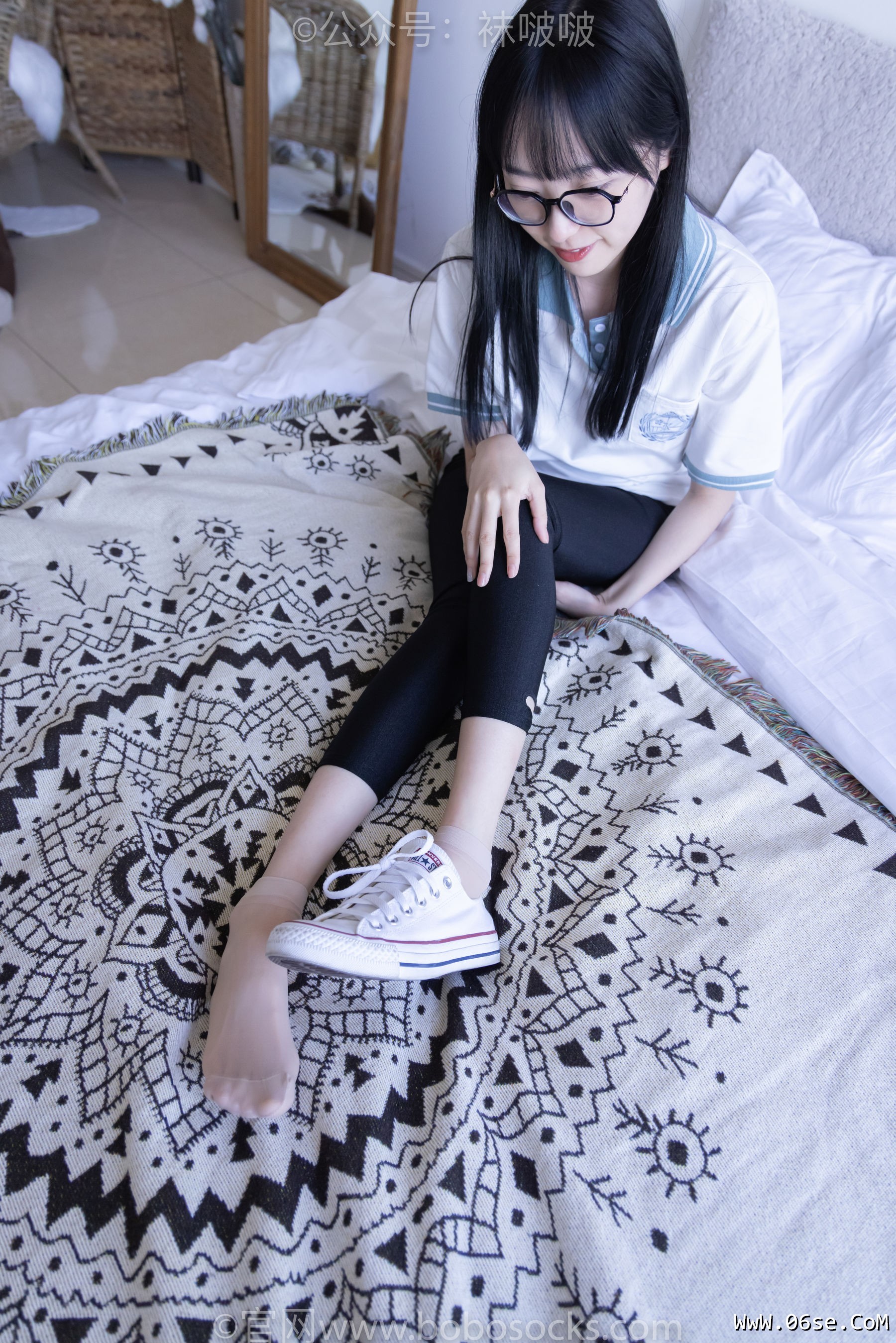 图片[84]-BoBoSocks袜啵啵 No.044 稚予-贝壳头、匡威帆布鞋、短肉丝[154P]-六色网