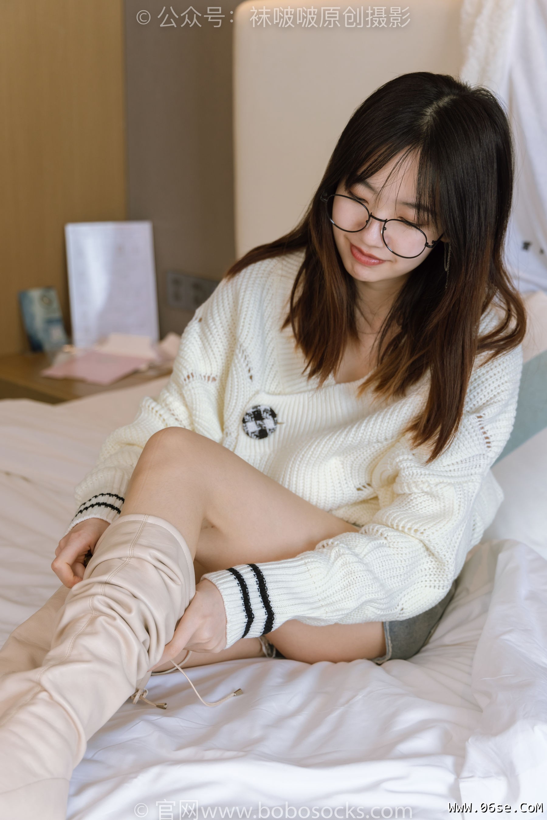 图片[172]-BoBoSocks袜啵啵 No.222 小甜豆-长靴、白棉袜、裸足[180P]-六色网