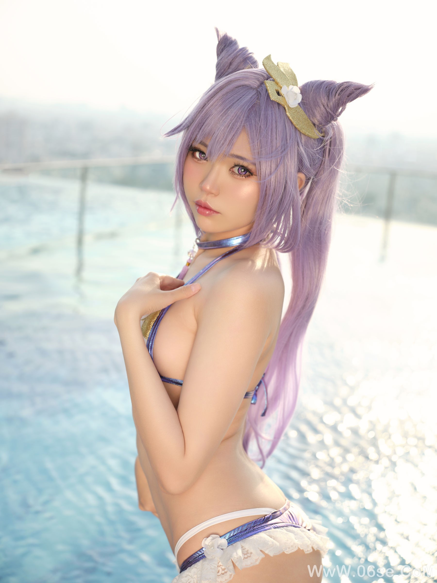 图片[3]-ZinieQ – Keqing Bikini[15P]-六色网