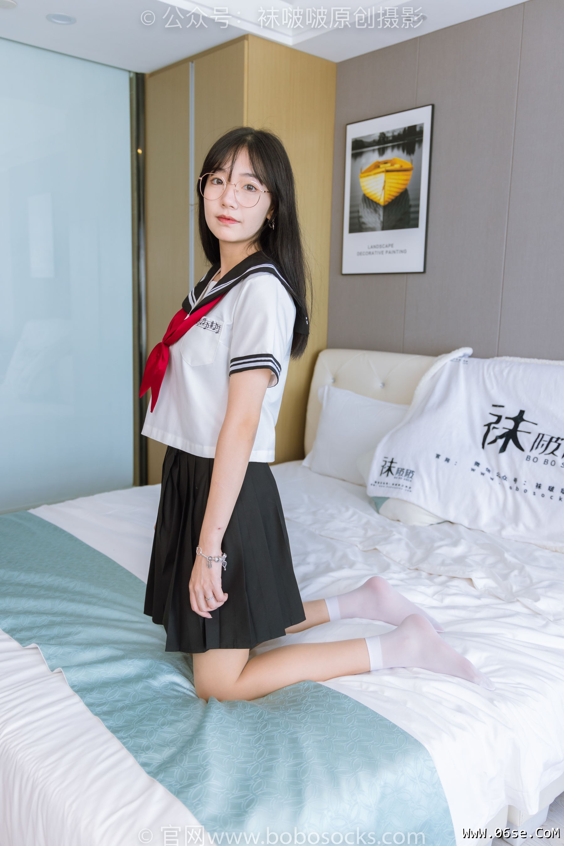 图片[78]-BoBoSocks袜啵啵 No.197 小甜豆-皮鞋、短白丝、肉丝、jk制服[139P]-六色网