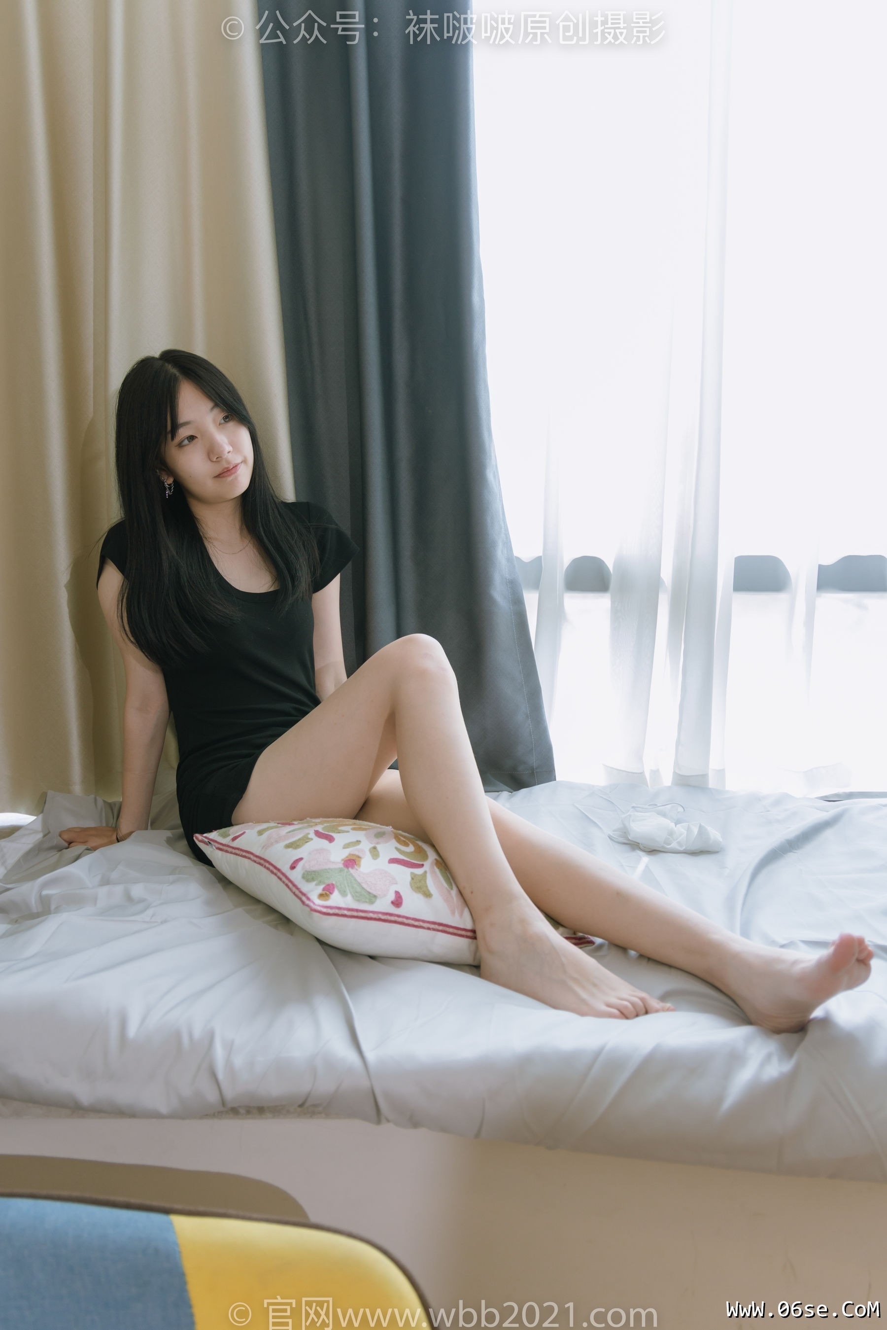 图片[44]-BoBoSocks袜啵啵 No.363 小甜豆 -两双平底鞋、黑色船袜、裸足[140P]-六色网