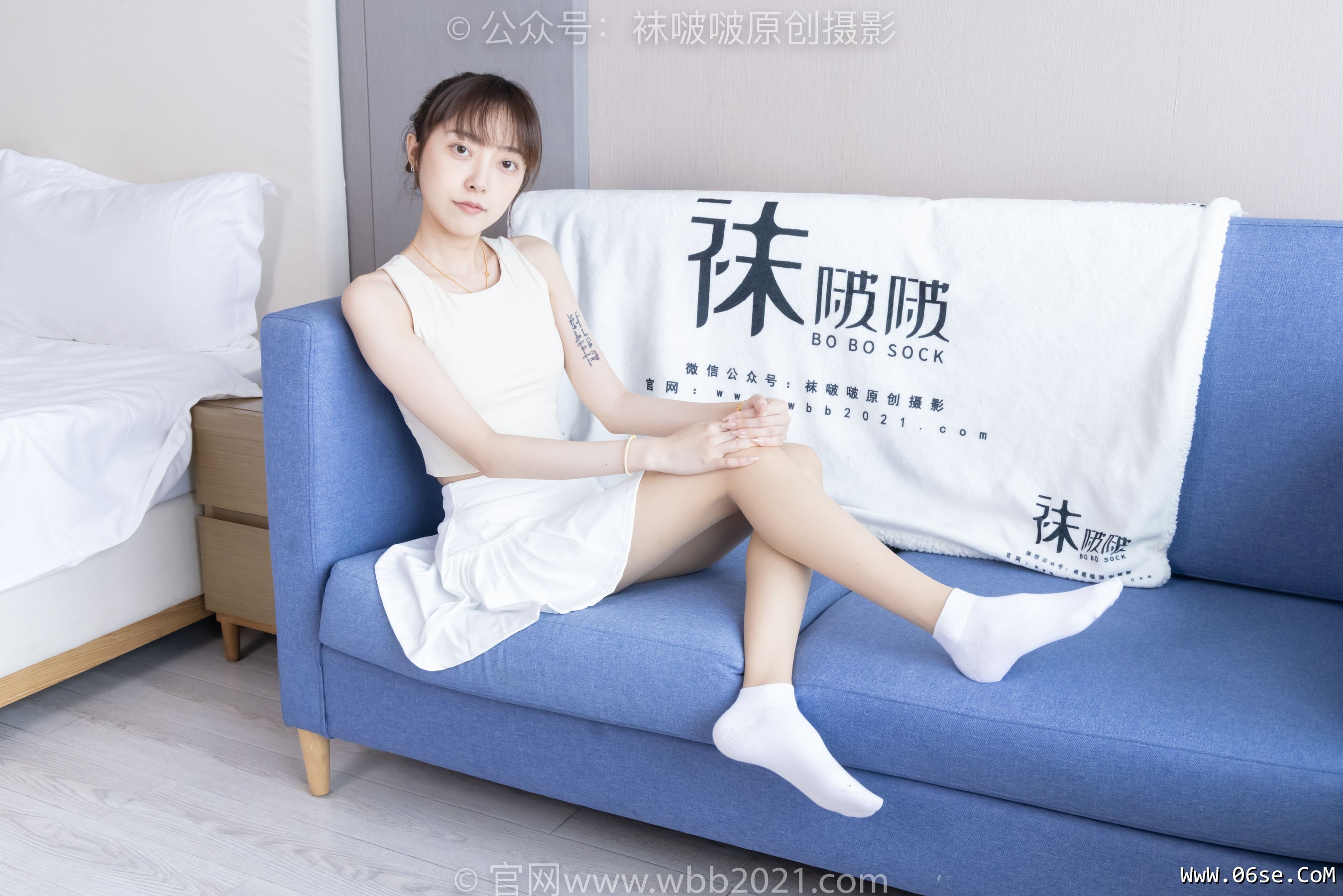 图片[76]-BoBoSocks袜啵啵 No.424 稚予 -运动鞋、白棉袜、肉丝、腰丝[140P]-六色网