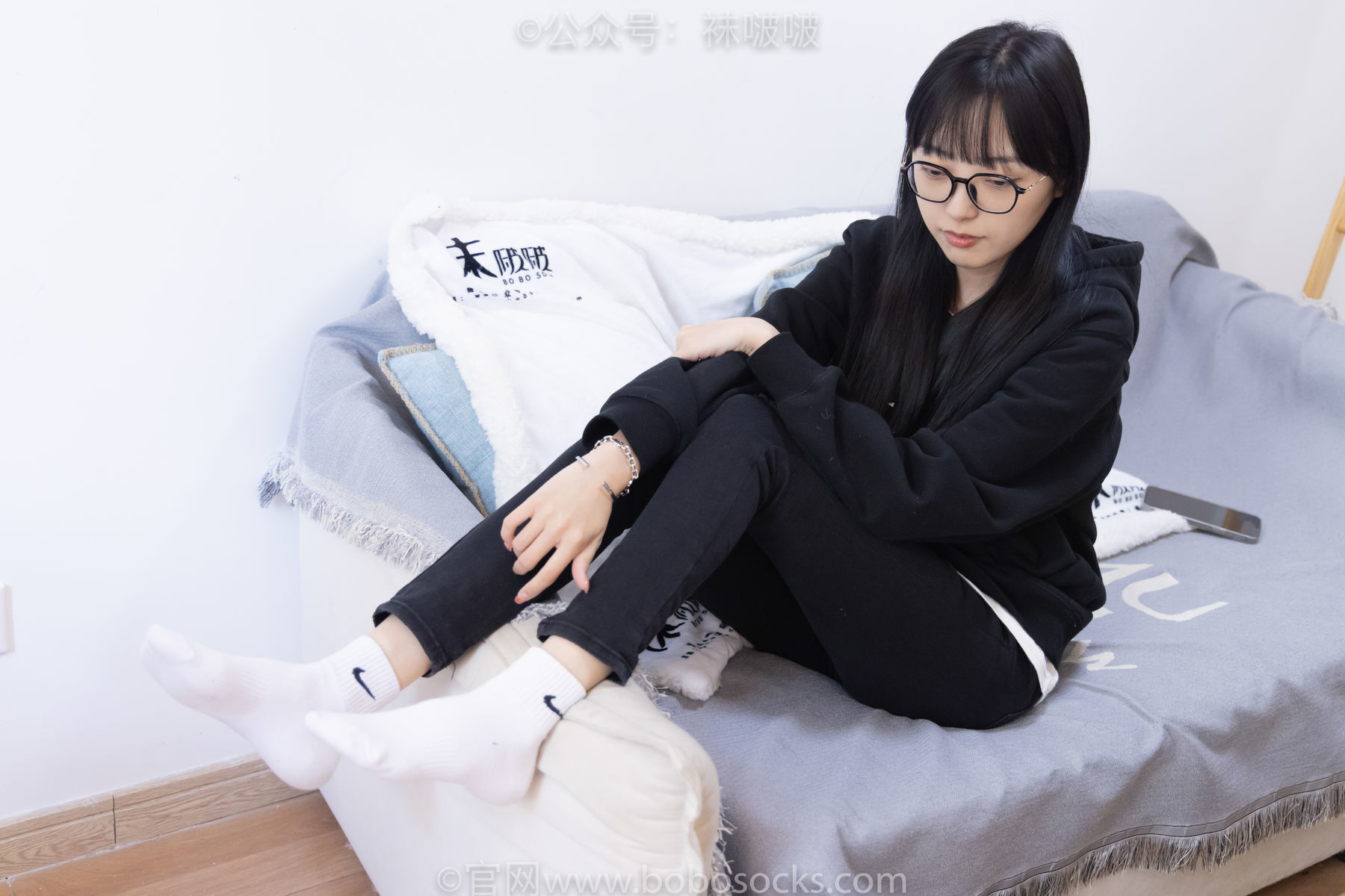 图片[81]-BoBoSocks袜啵啵 No.061 稚予-短靴、白棉袜、裸足[145P]-六色网