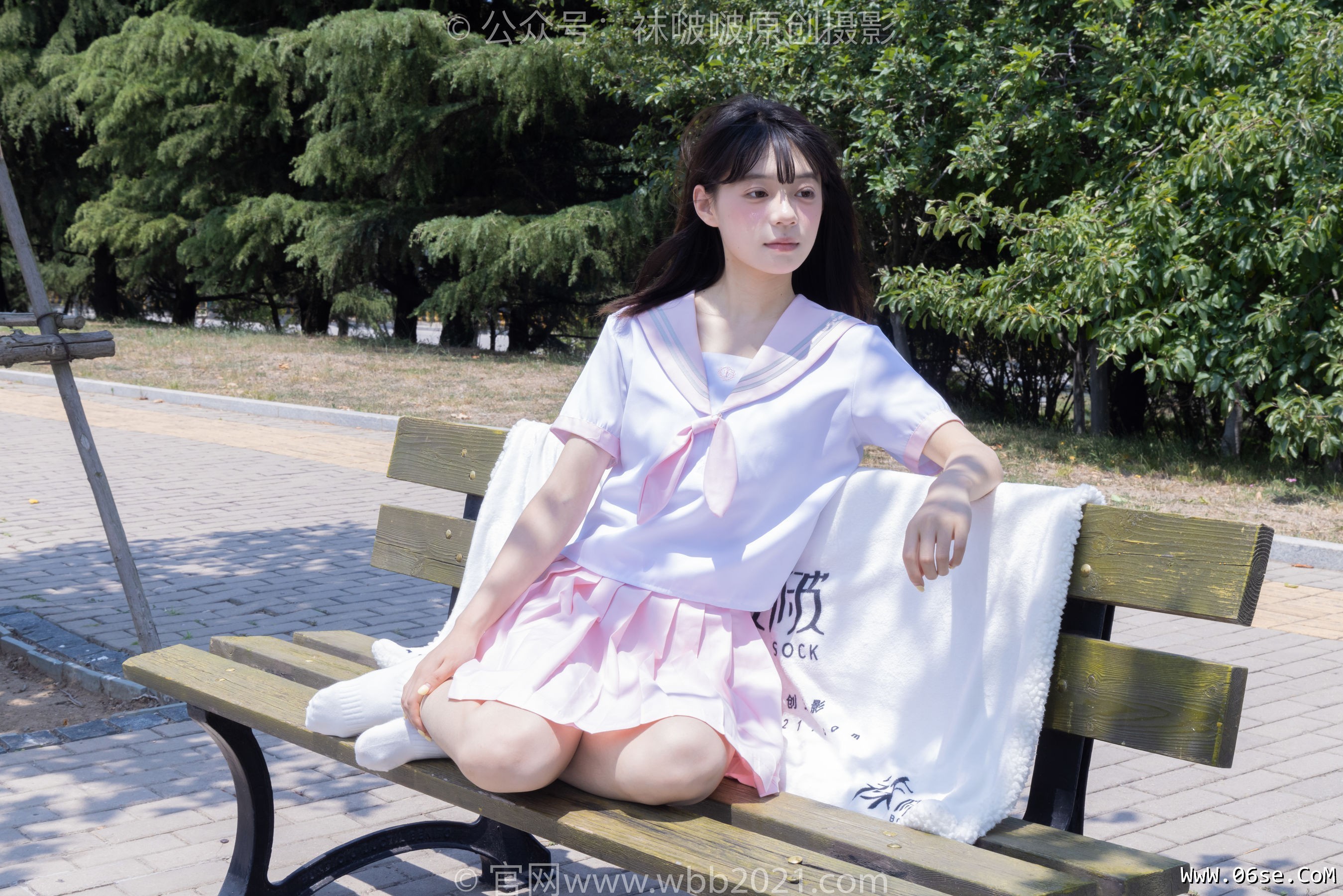 图片[99]-BoBoSocks袜啵啵 No.399 糯米 -皮鞋、白棉袜、jk制服[145P]-六色网