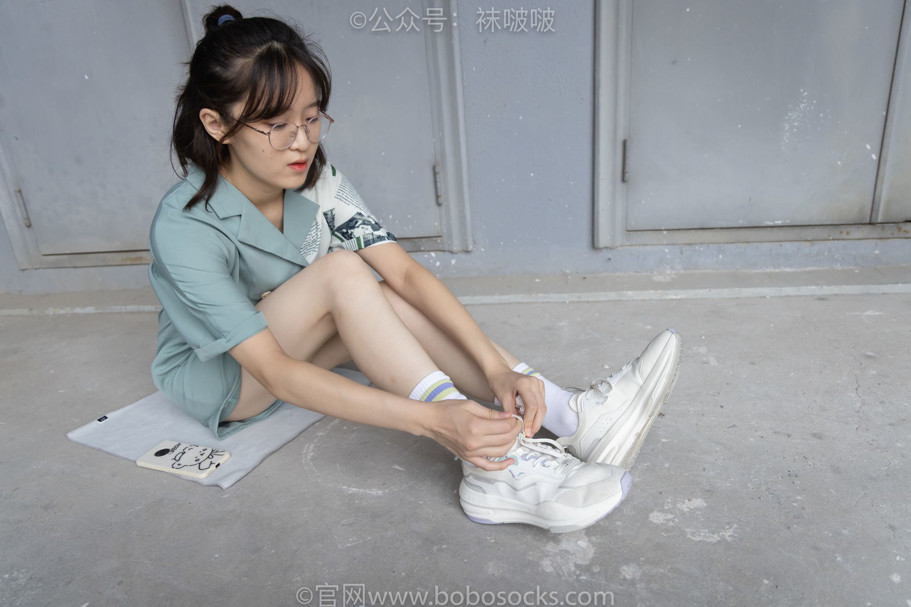 图片[40]-BoBoSocks袜啵啵 No.025 熊熊-安踏运动鞋、白色棉袜、裸足[146P]-六色网