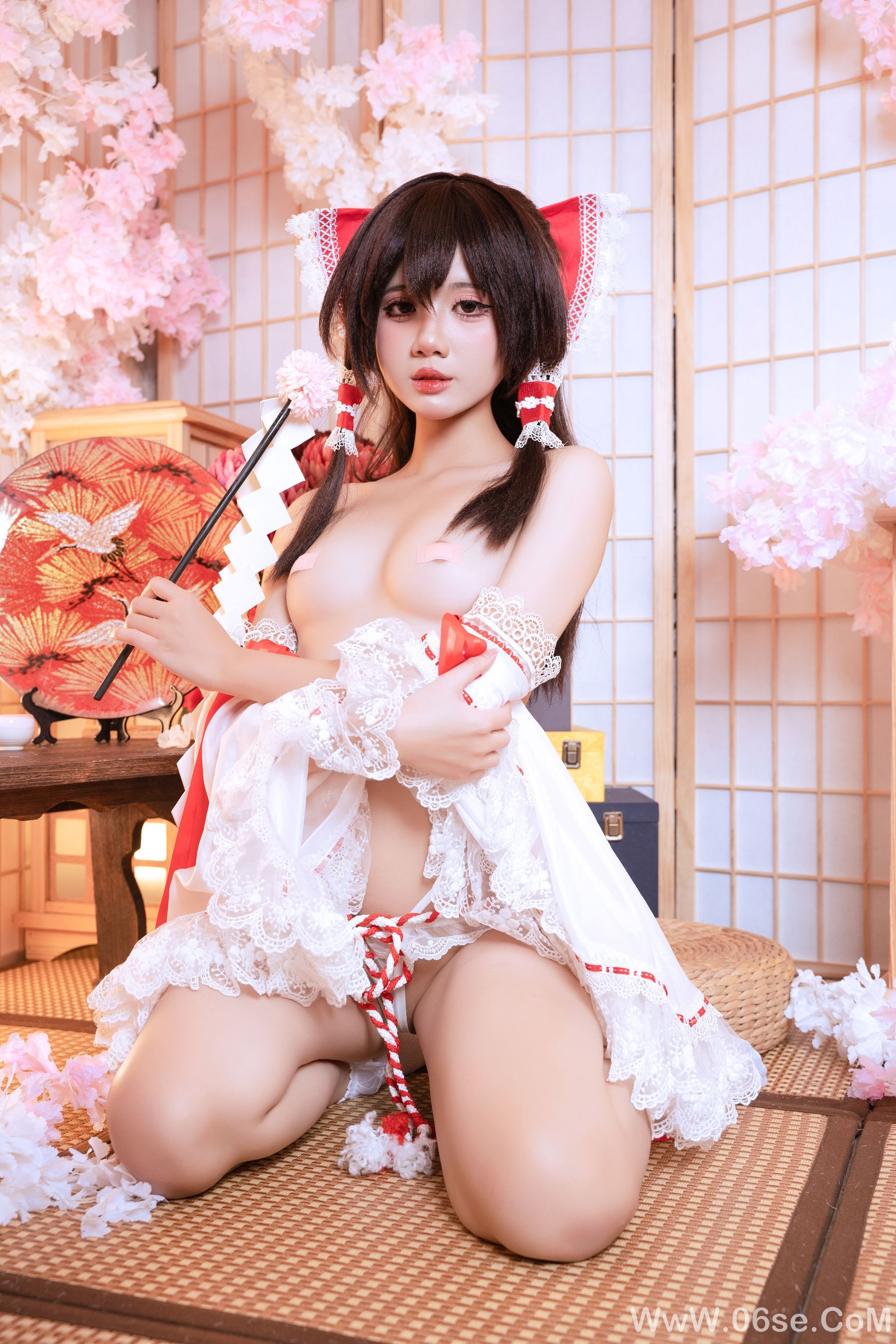 图片[20]-PoppaChan – Reimu Hakurei[40P]-六色网