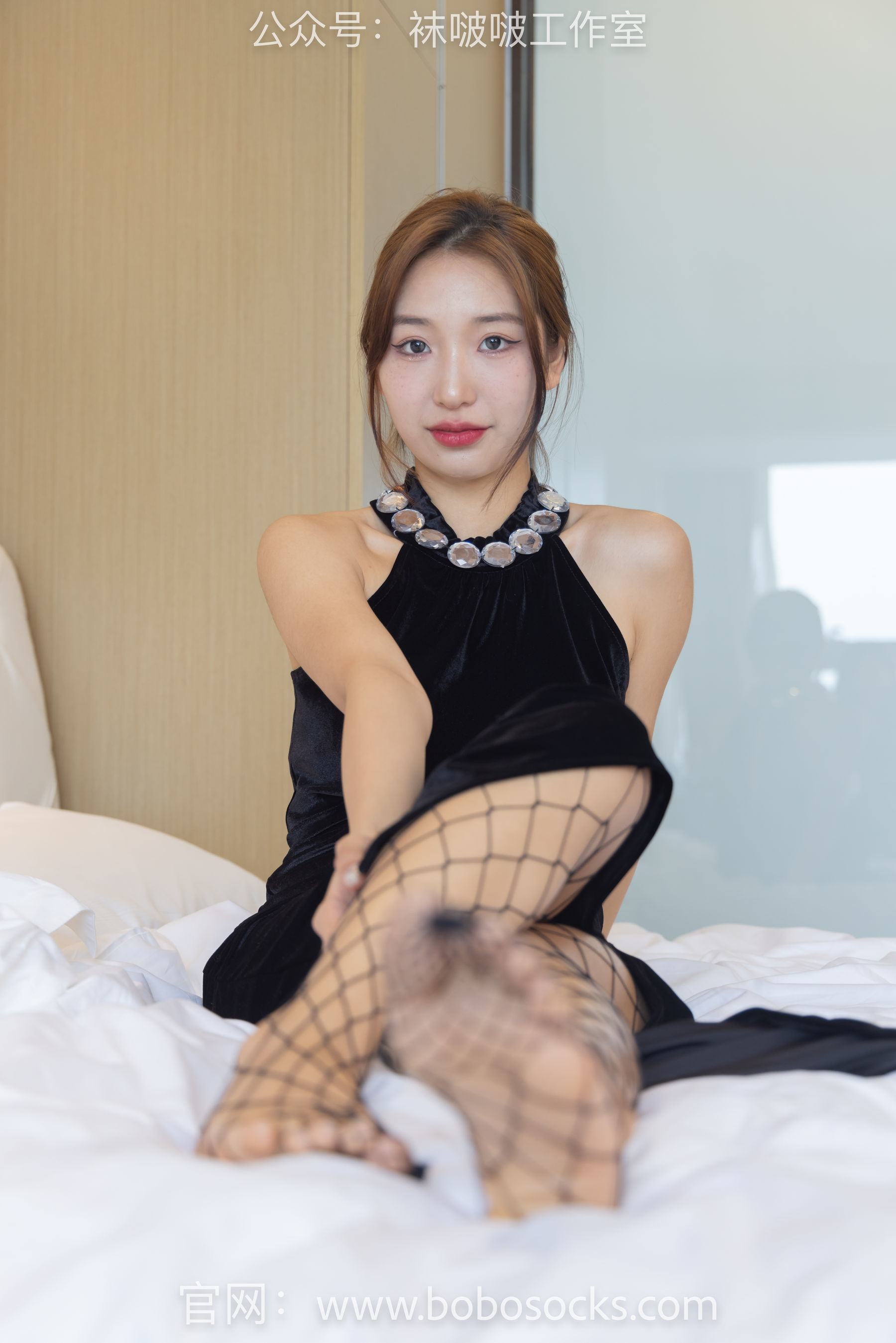 图片[112]-BoBoSocks袜啵啵 No.113 果果-高跟鞋、黑色网袜[141P]-六色网
