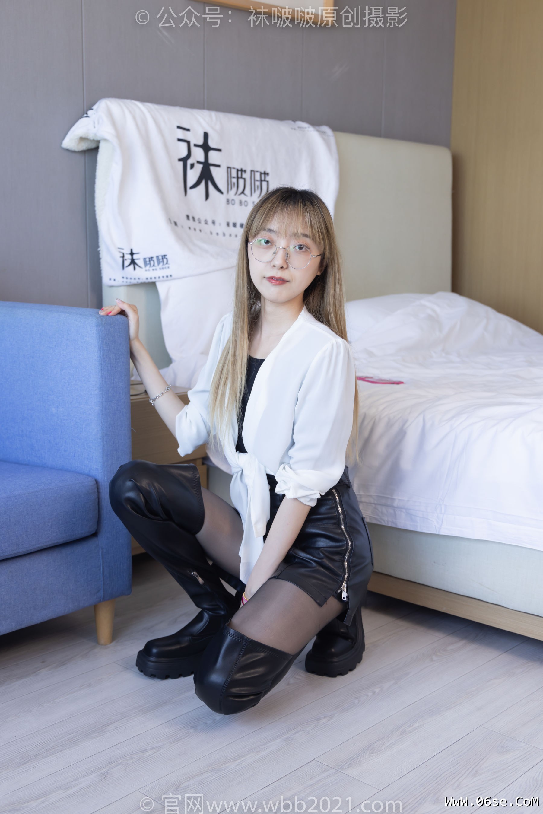 图片[117]-BoBoSocks袜啵啵 No.259 稚予 -两双长靴、油亮黑丝[149P]-六色网