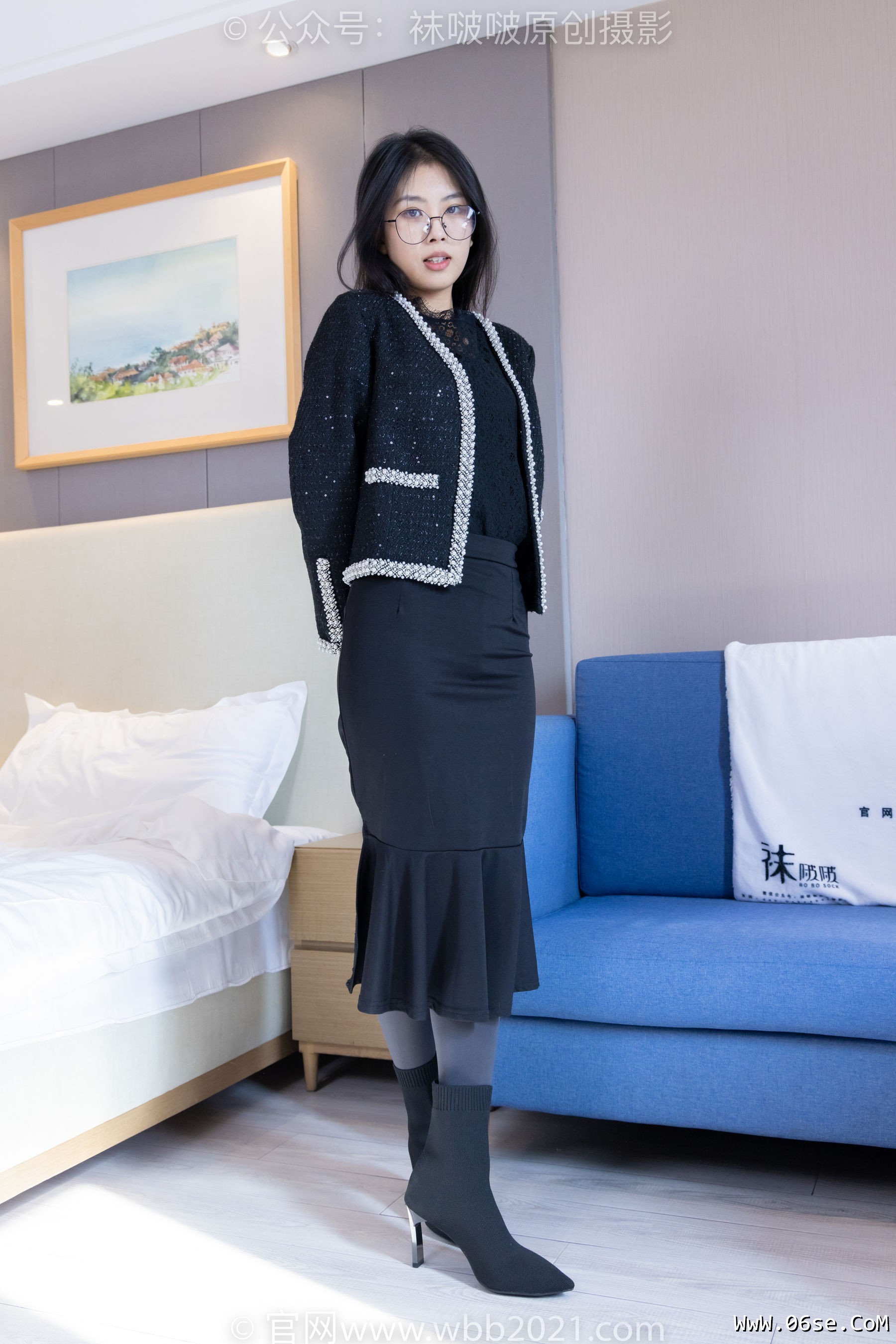 图片[24]-BoBoSocks袜啵啵 No.378 奶油 -短靴、运动鞋、厚黑丝、厚灰丝[190P]-六色网