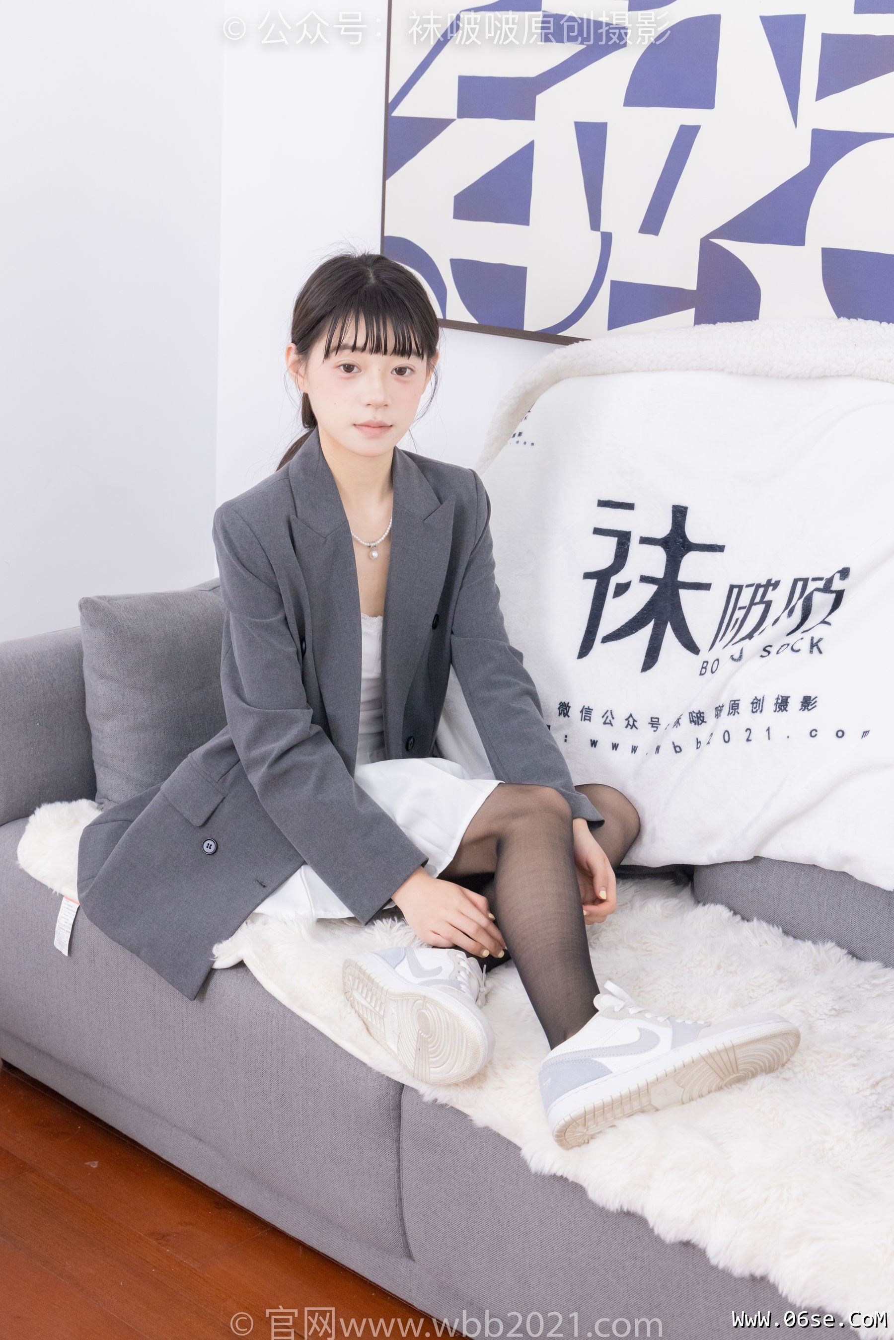 图片[77]-BoBoSocks袜啵啵 No.404 糯米 -板鞋、黑丝、ol风[145P]-六色网