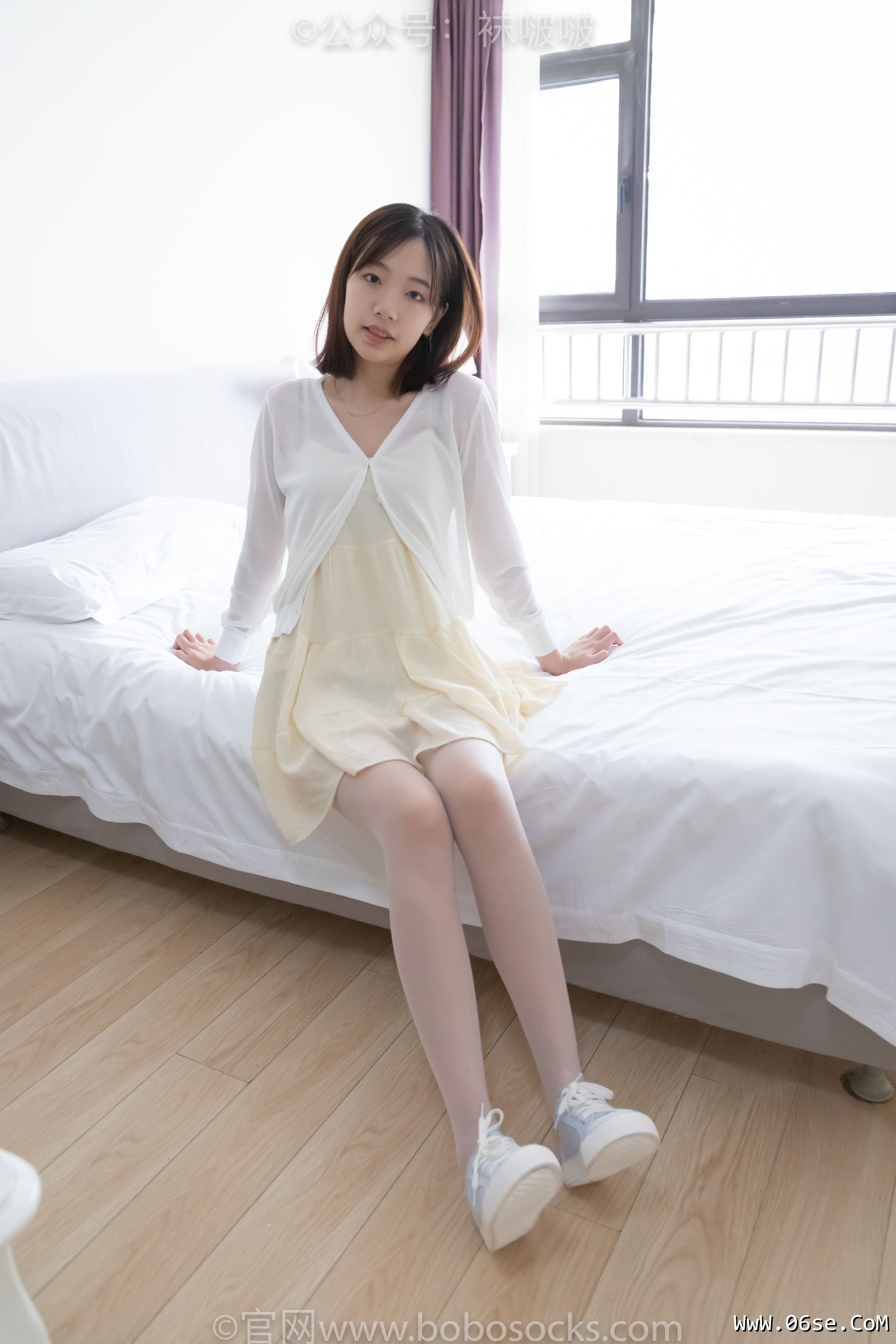 图片[130]-BoBoSocks袜啵啵 No.005 小甜豆-帆布鞋、薄白丝[133P]-六色网