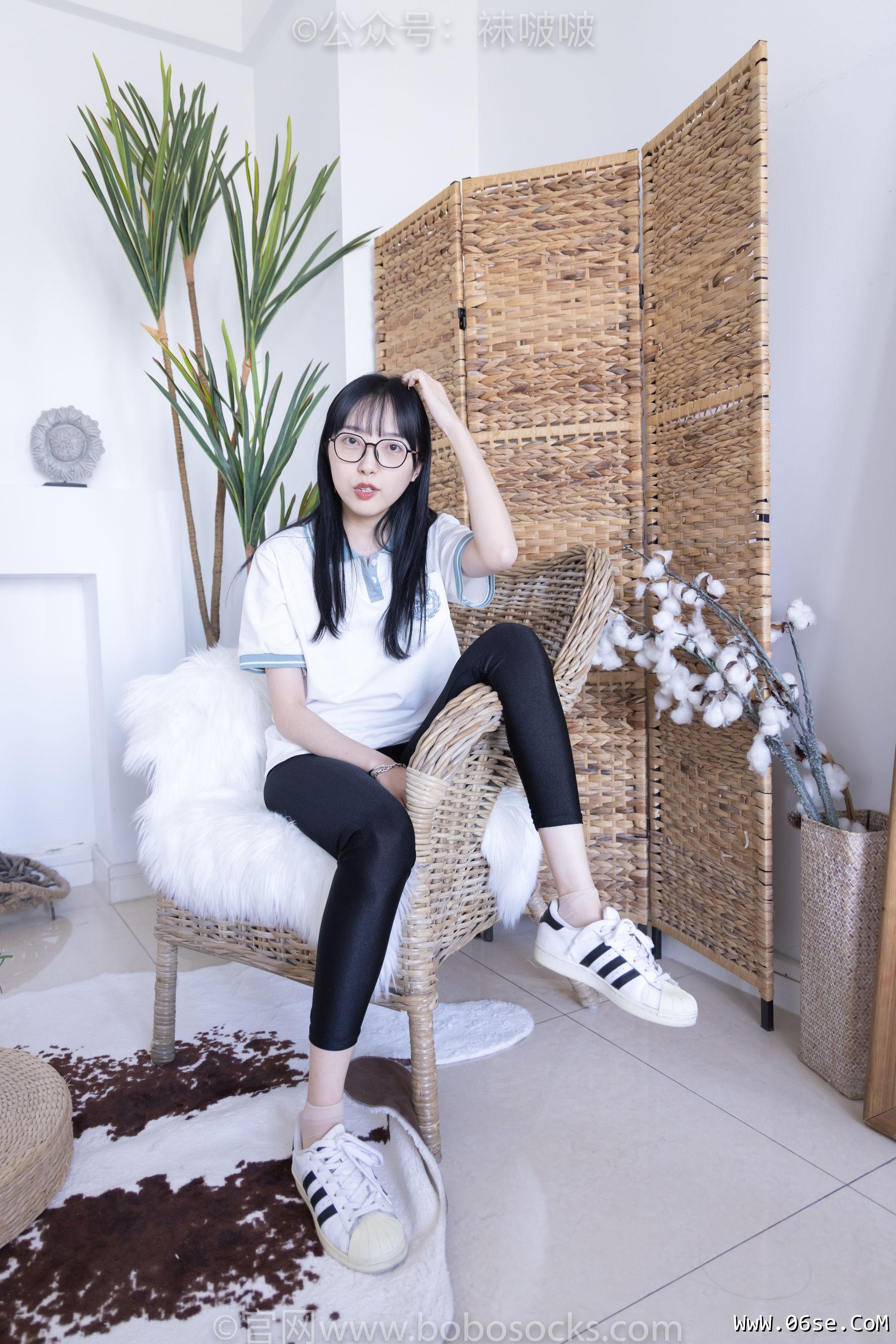 图片[5]-BoBoSocks袜啵啵 No.044 稚予-贝壳头、匡威帆布鞋、短肉丝[154P]-六色网