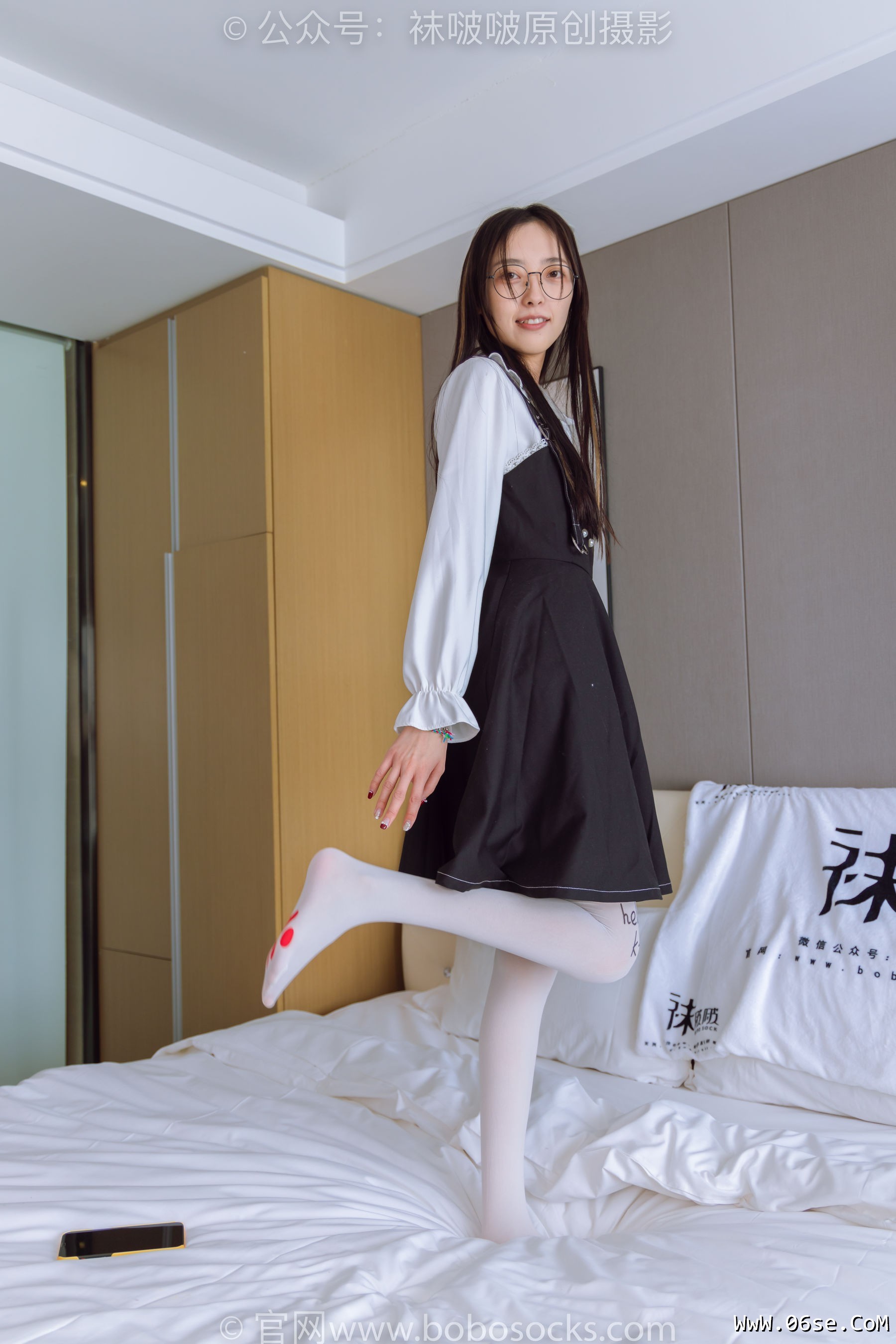 图片[27]-BoBoSocks袜啵啵 No.177 稚予-皮鞋、厚白丝（脚底猫爪印款）[140P]-六色网