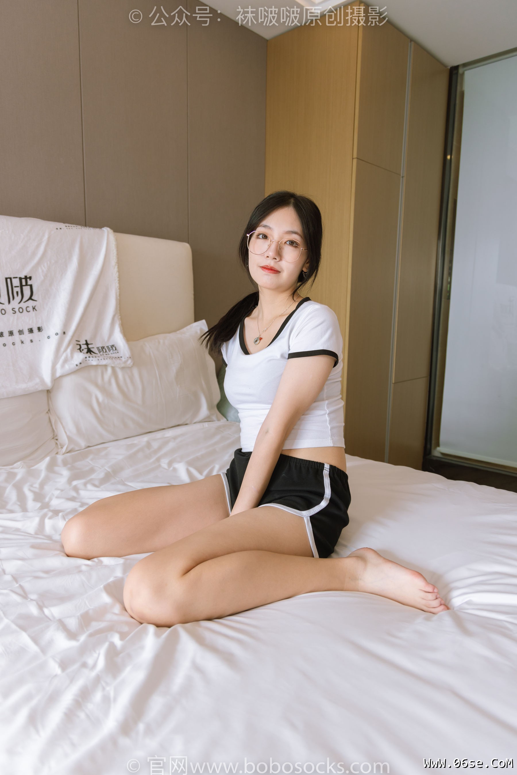 图片[11]-BoBoSocks袜啵啵 No.189 小甜豆-贝壳头板鞋、白棉袜、裸足[169P]-六色网