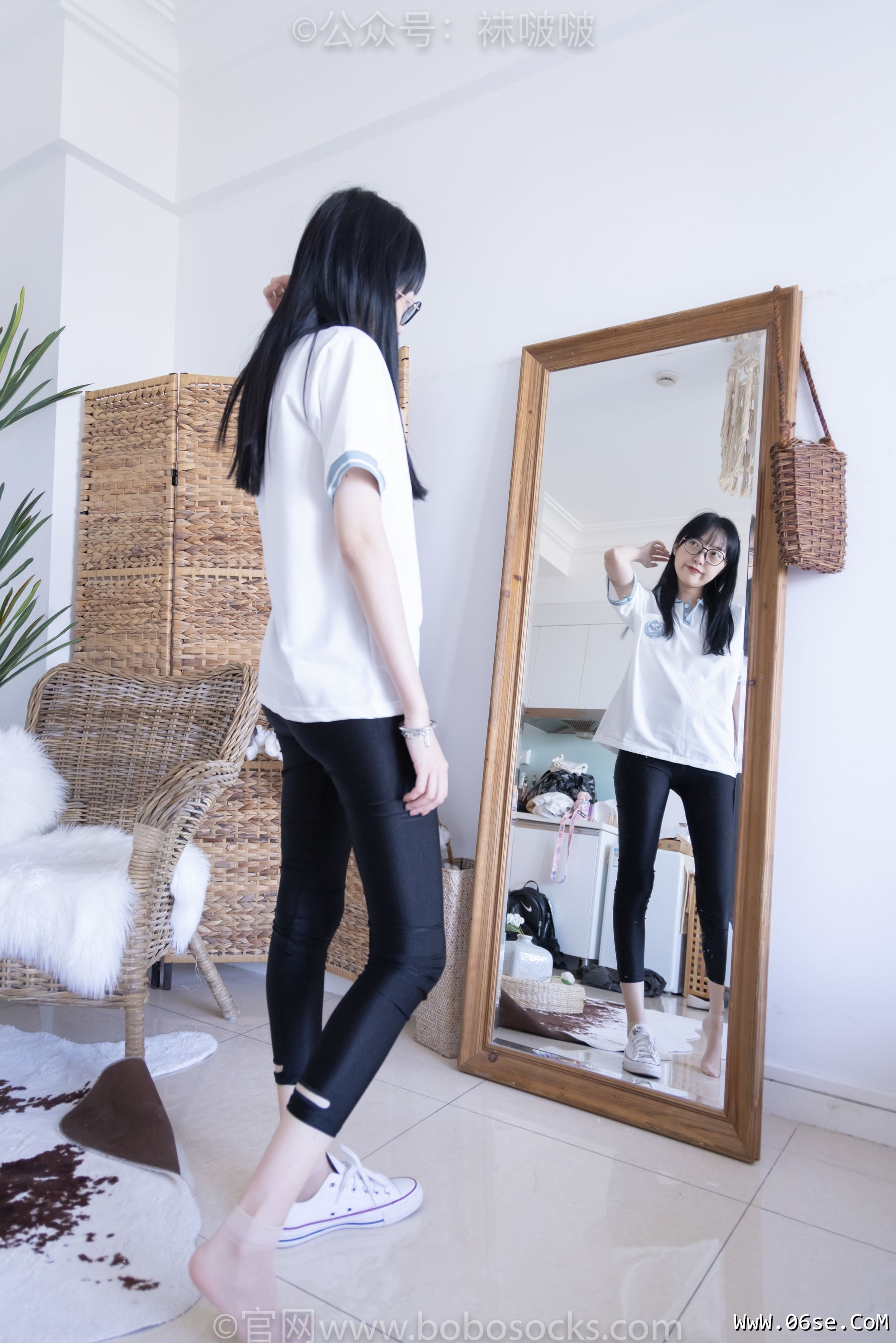 图片[71]-BoBoSocks袜啵啵 No.044 稚予-贝壳头、匡威帆布鞋、短肉丝[154P]-六色网