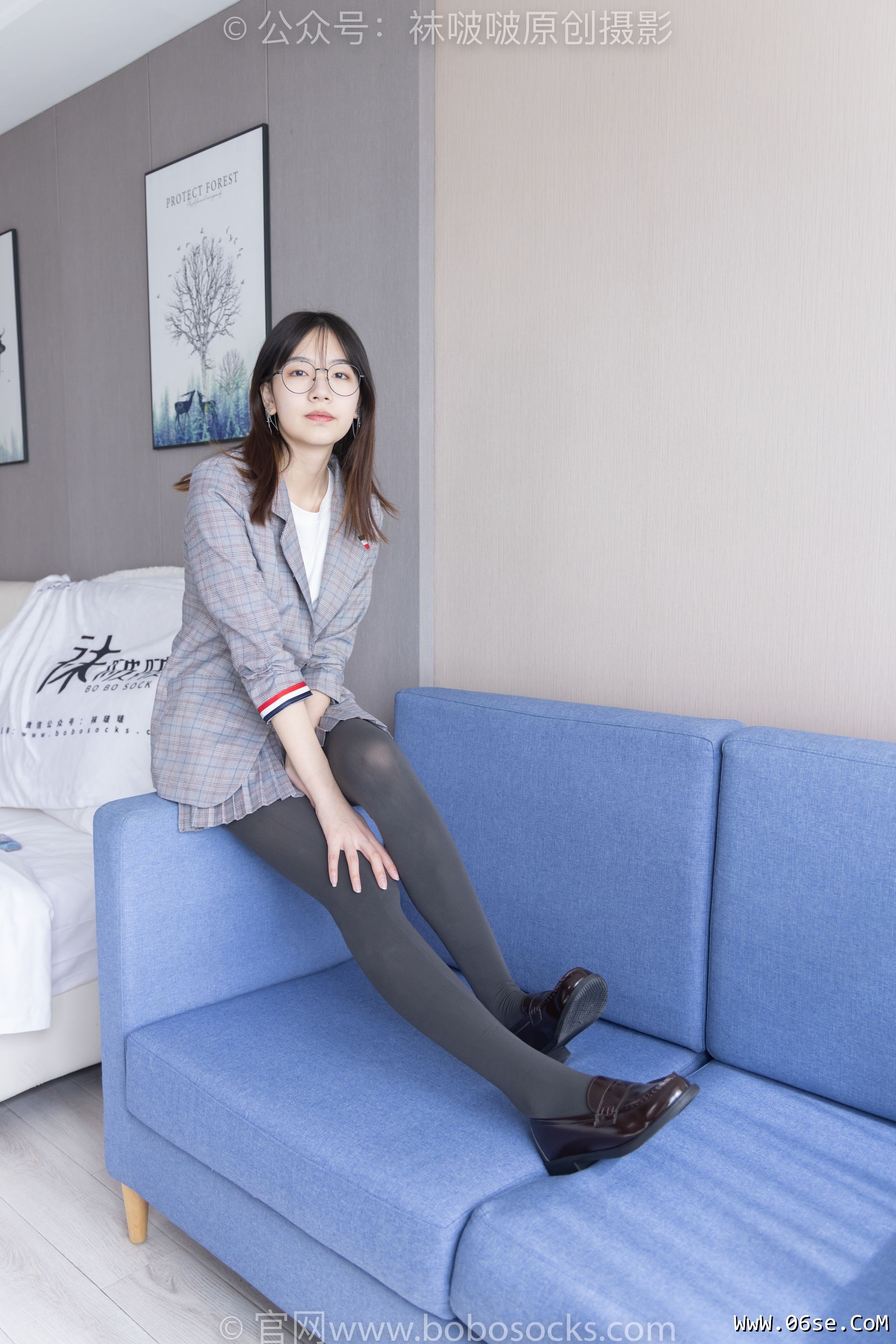 图片[50]-BoBoSocks袜啵啵 No.210 小甜豆 -皮鞋、厚灰丝、ol装[140P]-六色网