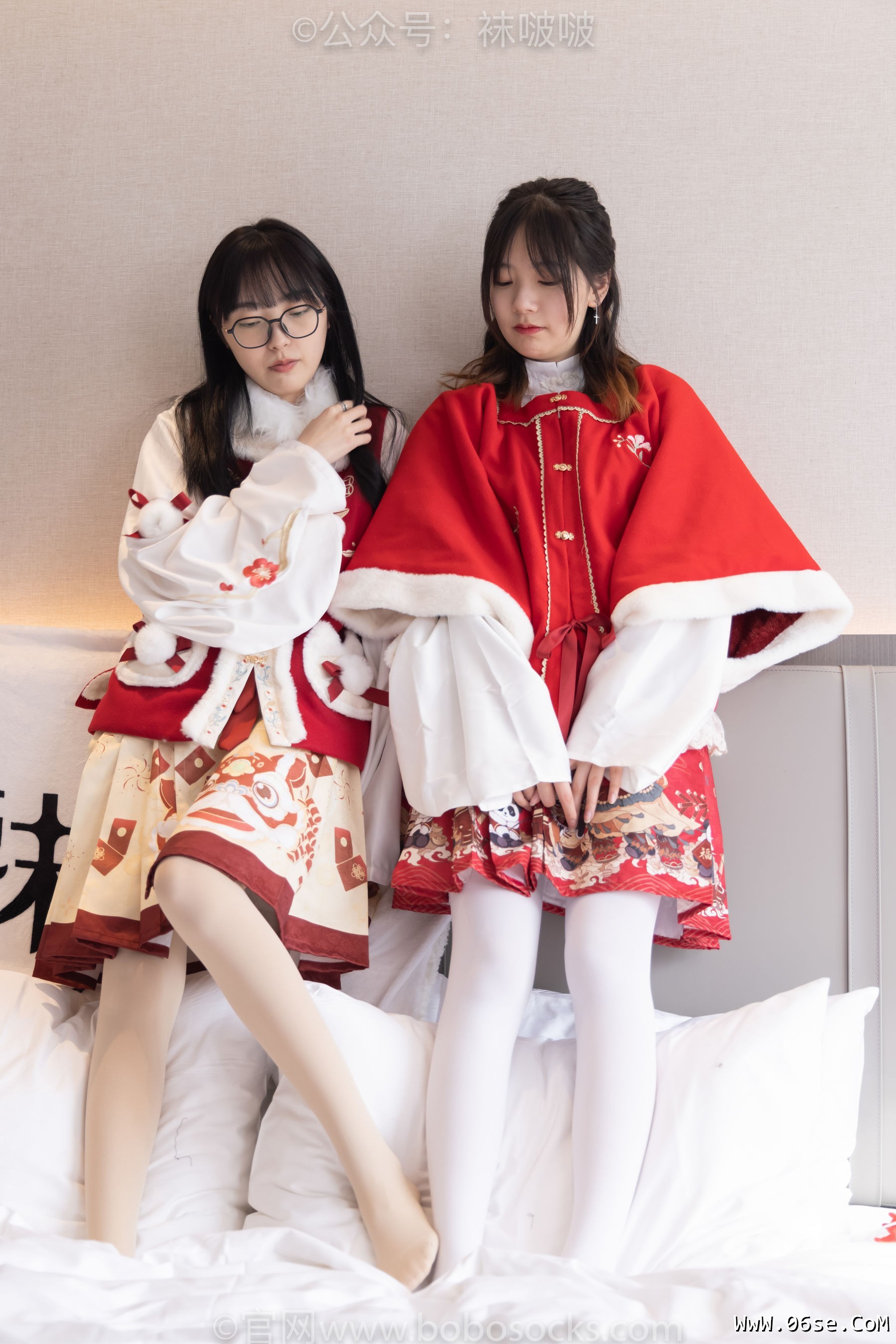 图片[113]-BoBoSocks袜啵啵 No.054 小甜豆与稚予-给大家拜年啦[139P]-六色网