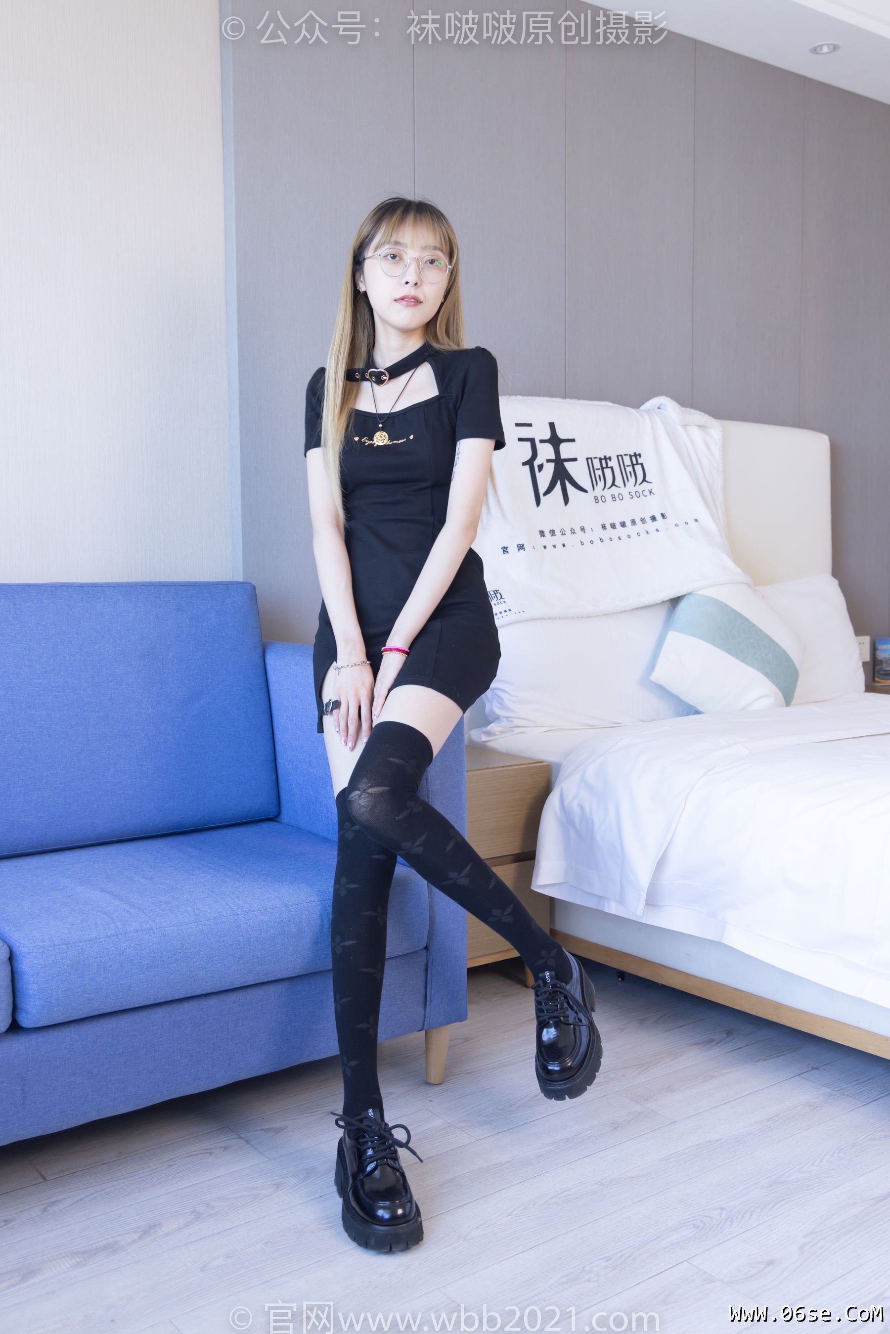 图片[66]-BoBoSocks袜啵啵 No.270 稚予 -高跟鞋、皮鞋、厚黑丝、黑色大腿棉袜[149P]-六色网