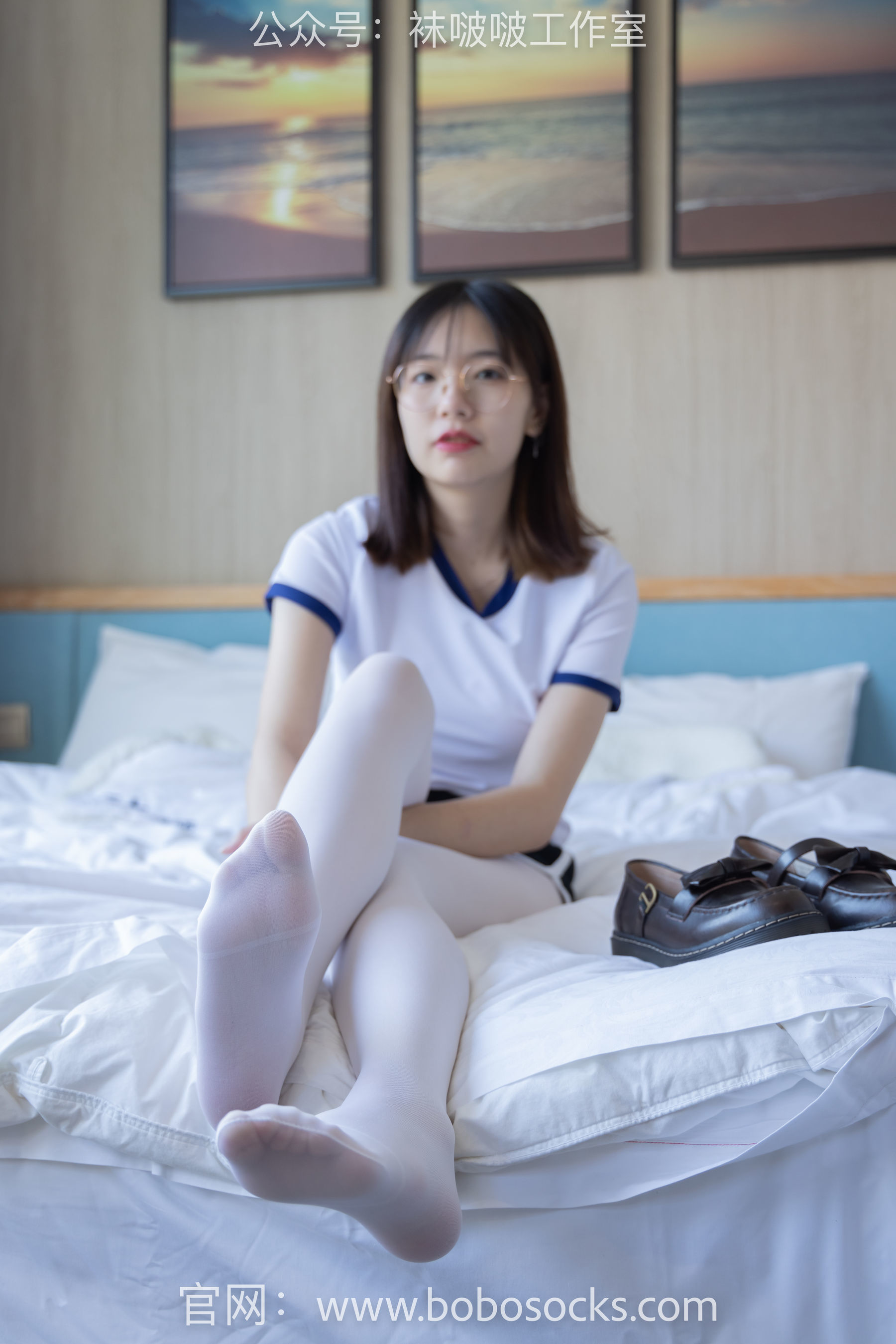 图片[51]-BoBoSocks袜啵啵 No.108 小甜豆-皮鞋、厚白丝、踩奶油蛋糕剧情[137P]-六色网