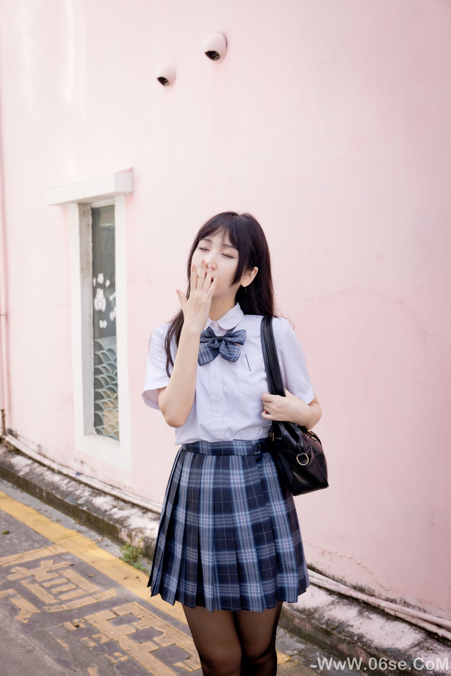 图片[28]-微博人气Coser不呆猫 – 泳衣JK学妹[59P]-六色网