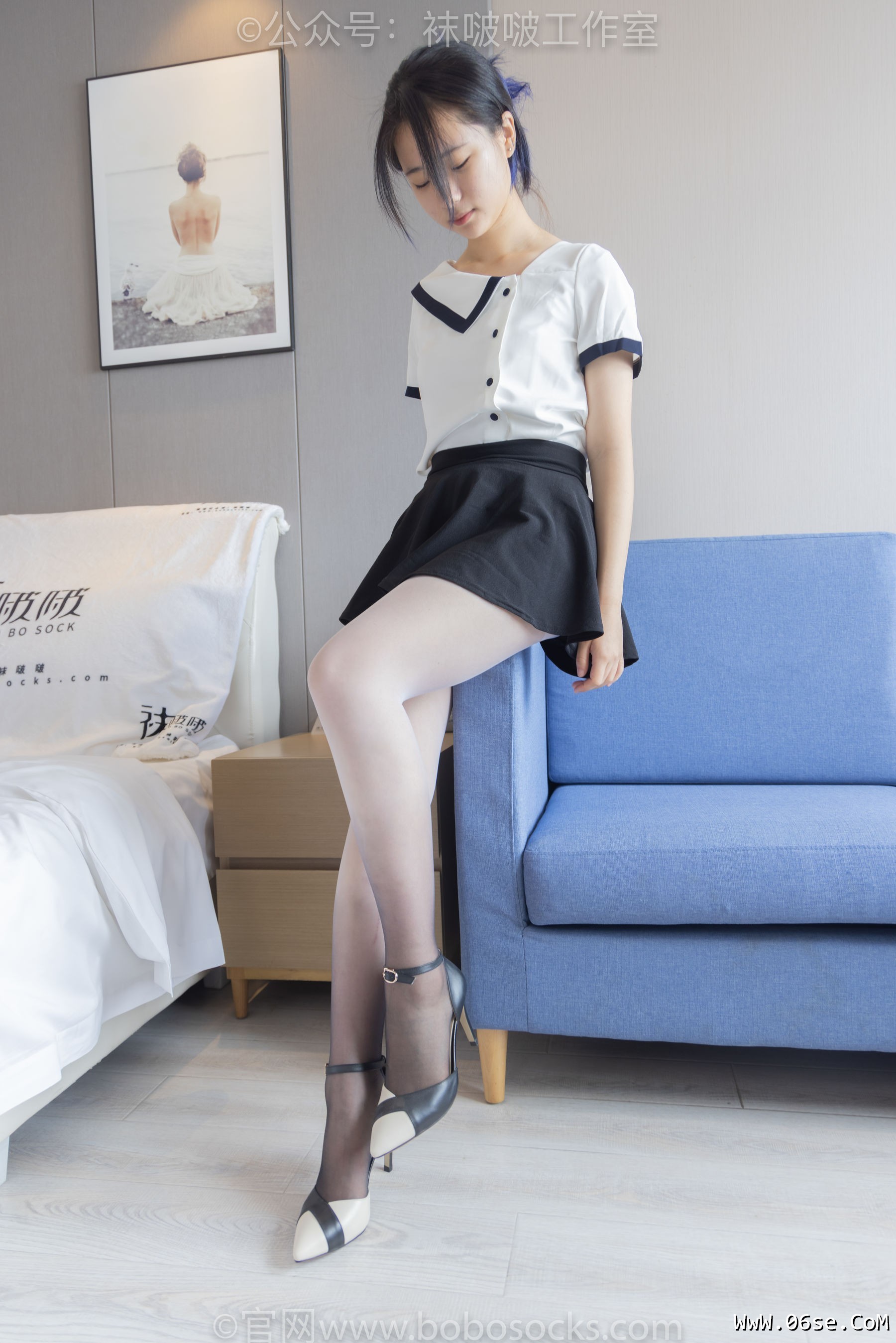 图片[14]-BoBoSocks袜啵啵 No.089 小淳-高跟鞋、黑白渐变丝袜[140P]-六色网