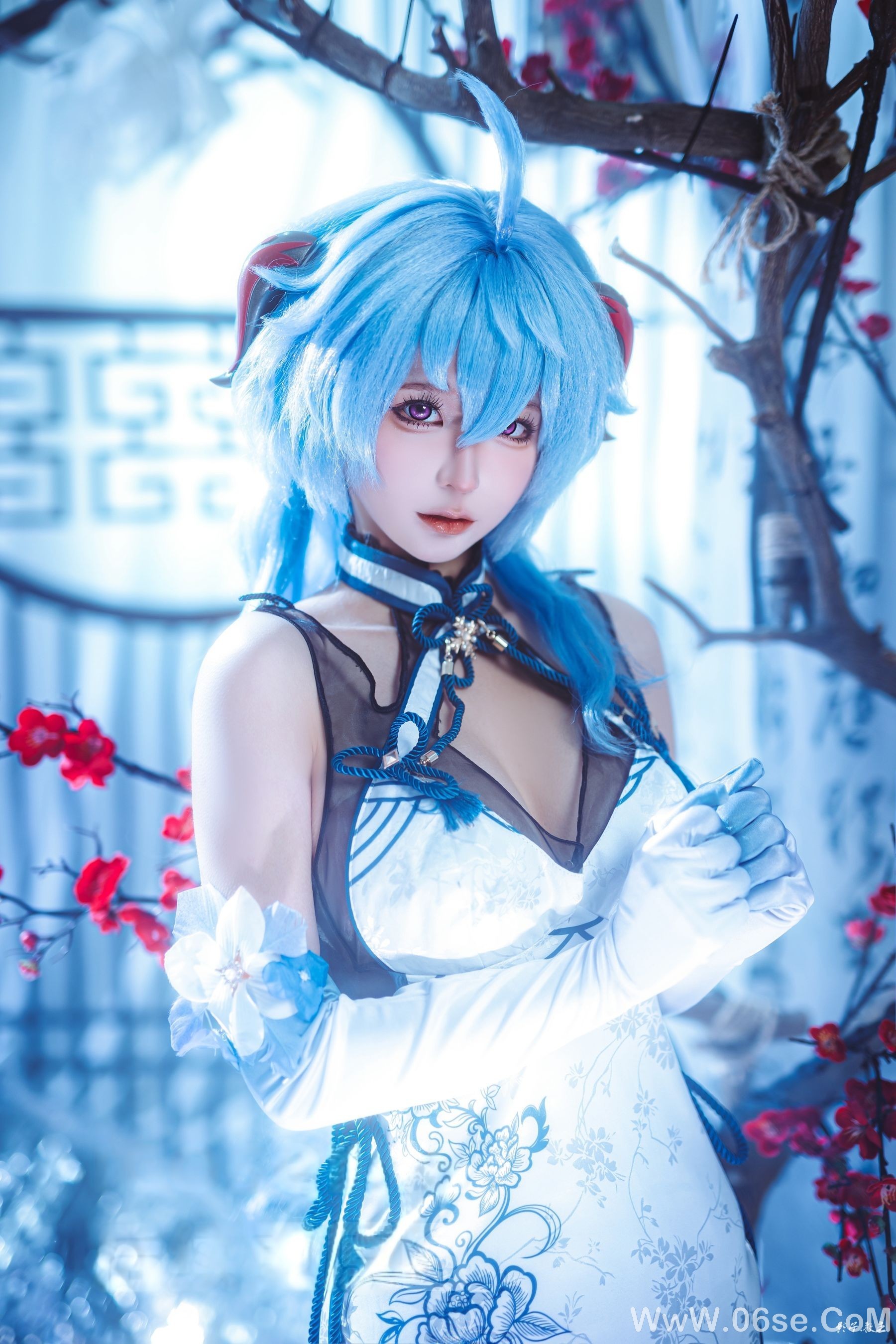 图片[12]-动漫博主蠢沫沫 – 原神 甘雨旗袍[27P]-六色网