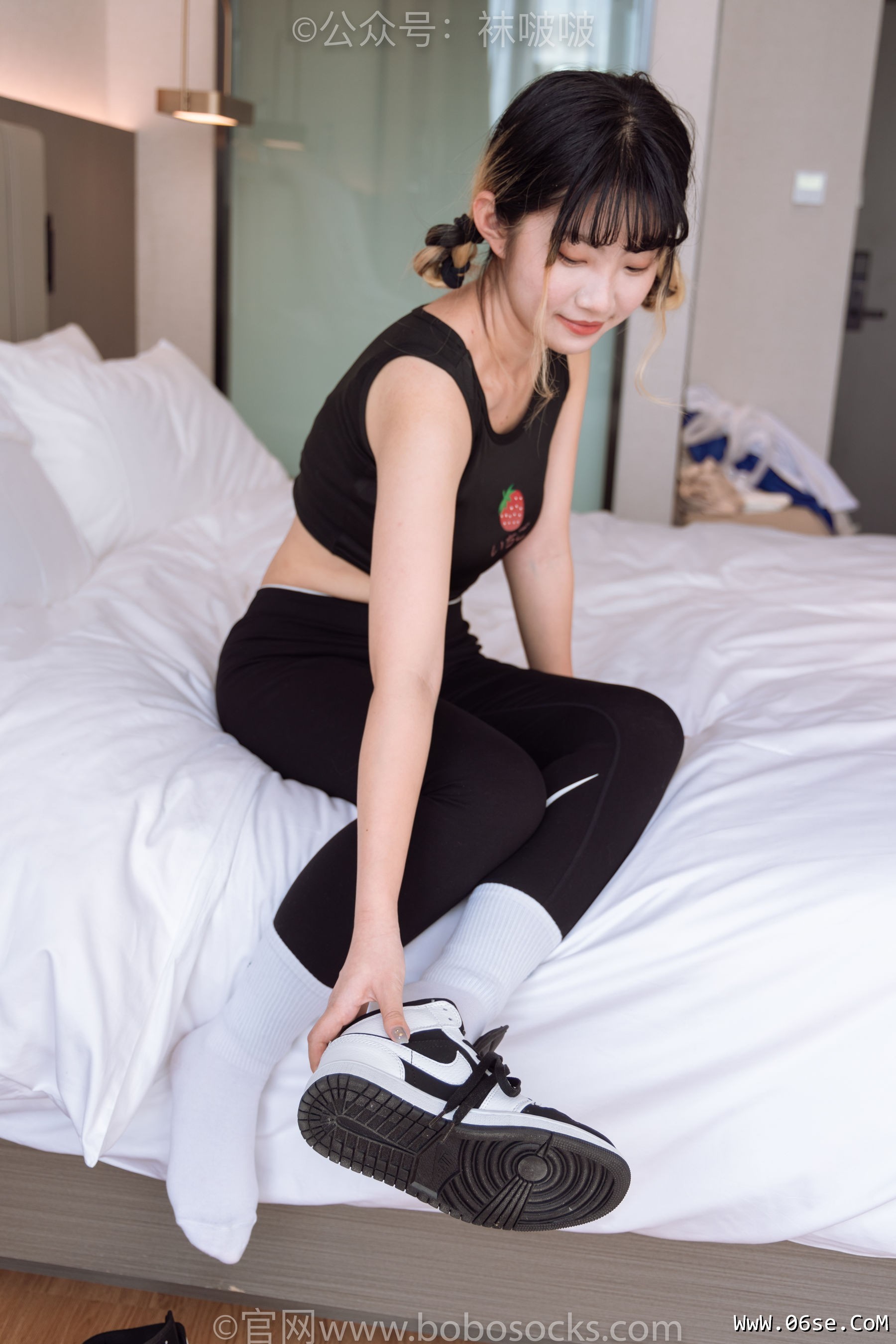 图片[33]-BoBoSocks袜啵啵 No.059 砂糖-AJ板鞋、白棉袜、裸足[142P]-六色网