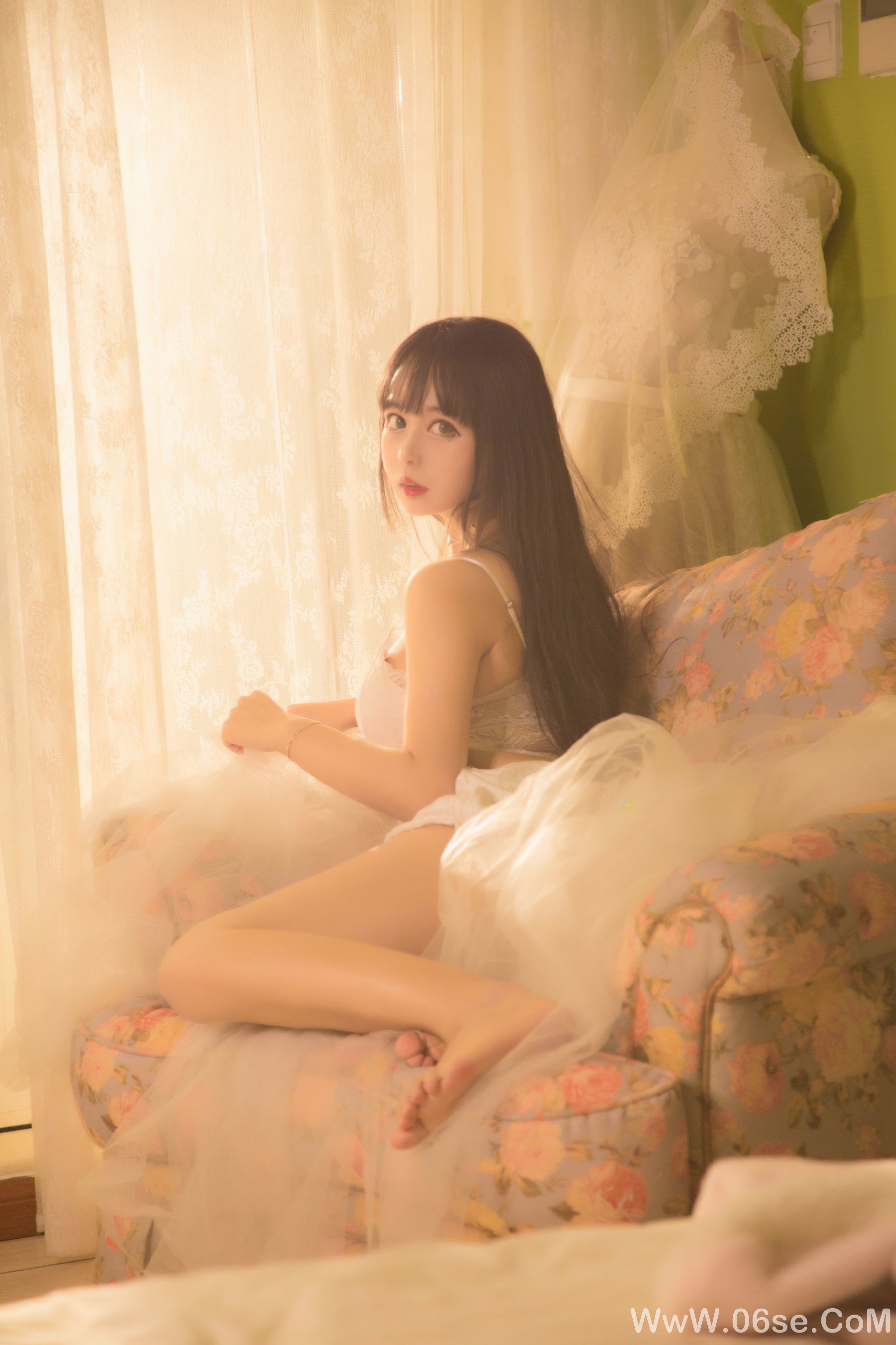 图片[4]-大眼萌妹黑猫猫OvO 少女写真[26P]-六色网