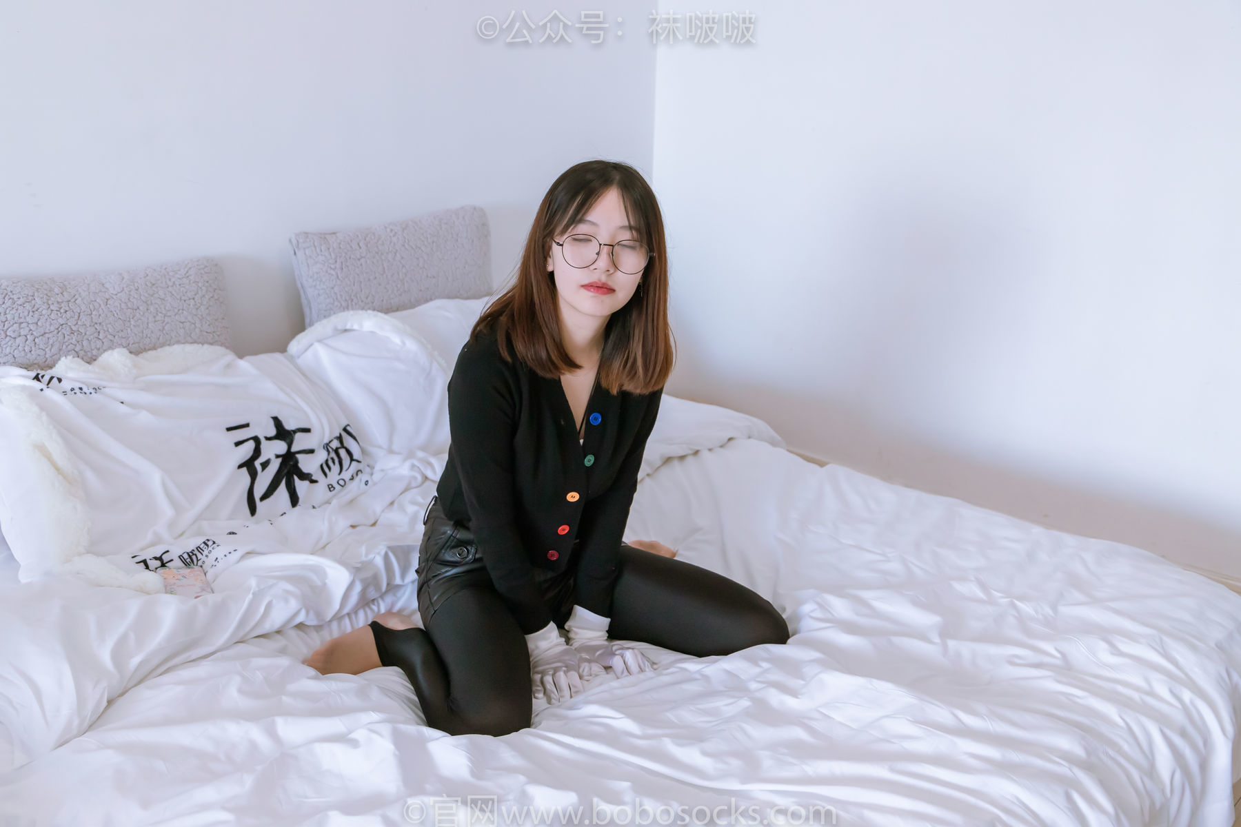 图片[89]-BoBoSocks袜啵啵 No.041 小甜豆-高跟长靴、黑色踩脚裤、肉丝[140P]-六色网
