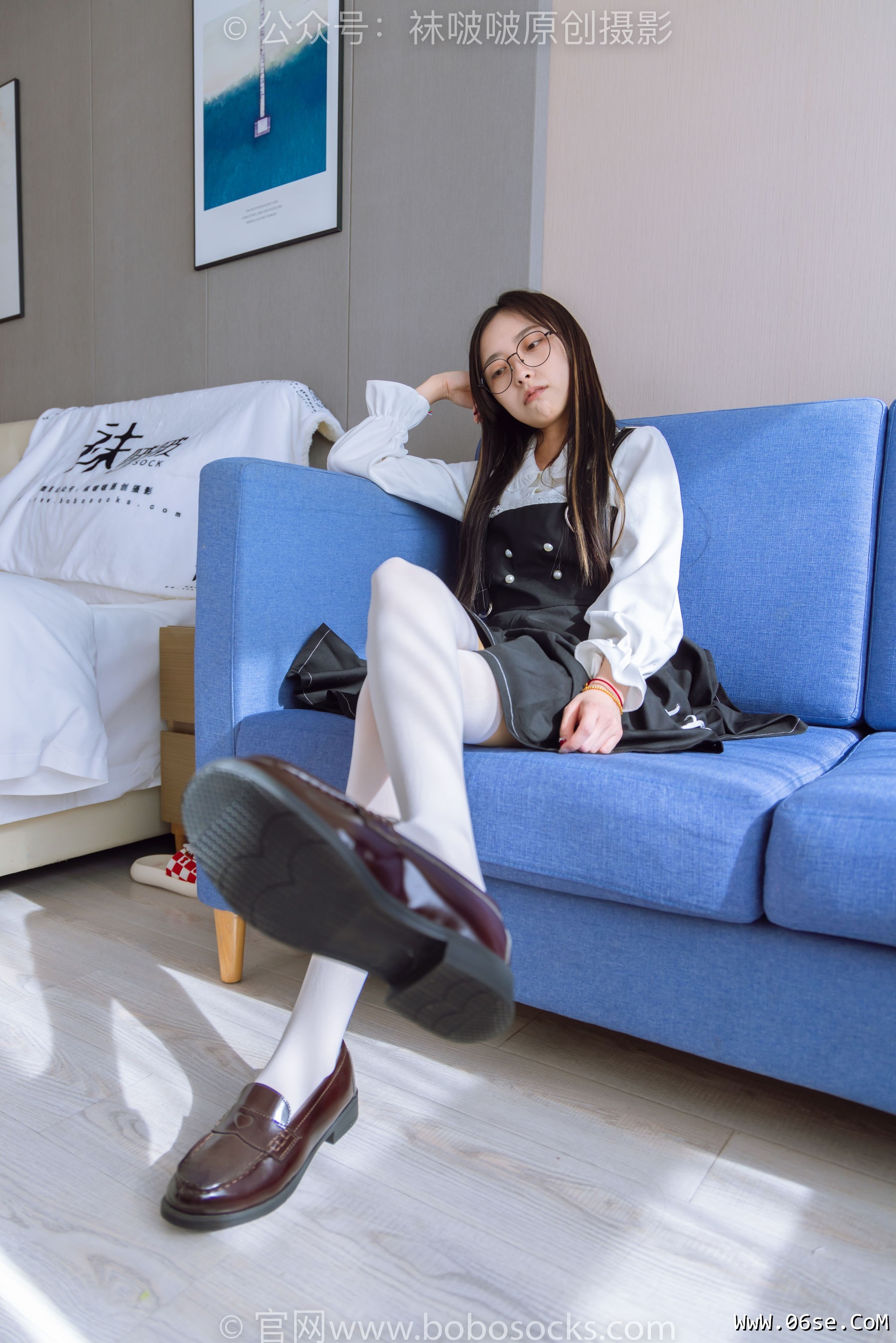 图片[87]-BoBoSocks袜啵啵 No.177 稚予-皮鞋、厚白丝（脚底猫爪印款）[140P]-六色网