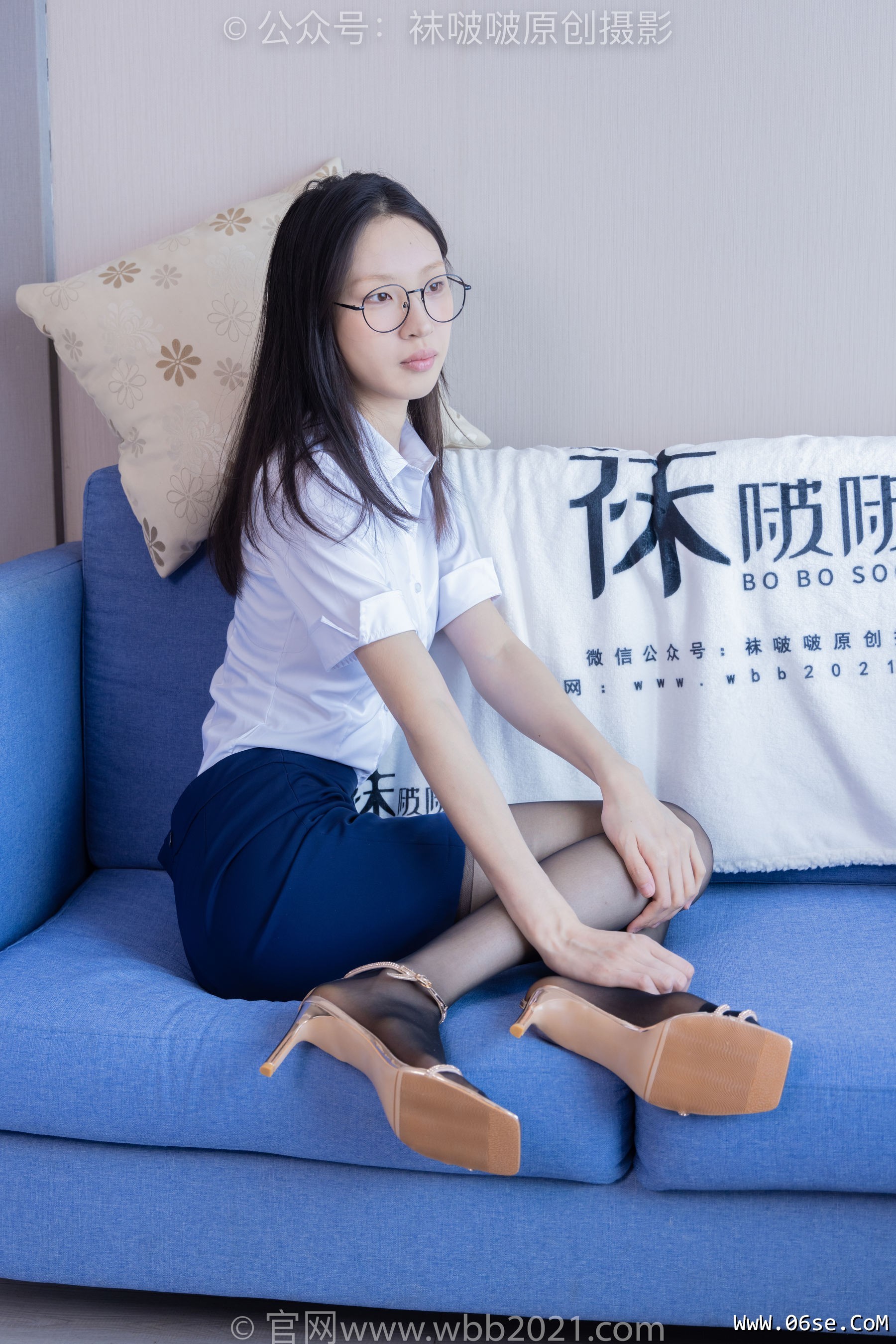 图片[96]-BoBoSocks袜啵啵 No.373 雪糕 -高跟凉鞋、黑丝（脚尖加固款）、ol制服[160P]-六色网