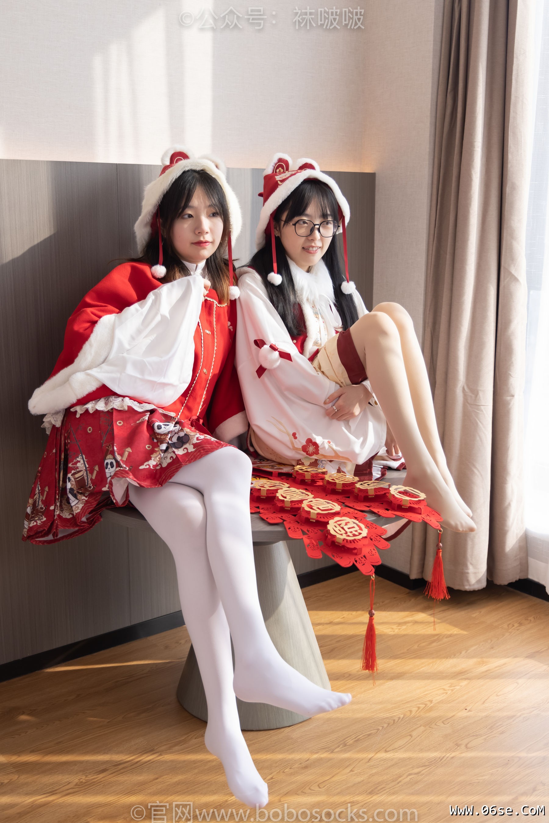 图片[137]-BoBoSocks袜啵啵 No.054 小甜豆与稚予-给大家拜年啦[139P]-六色网
