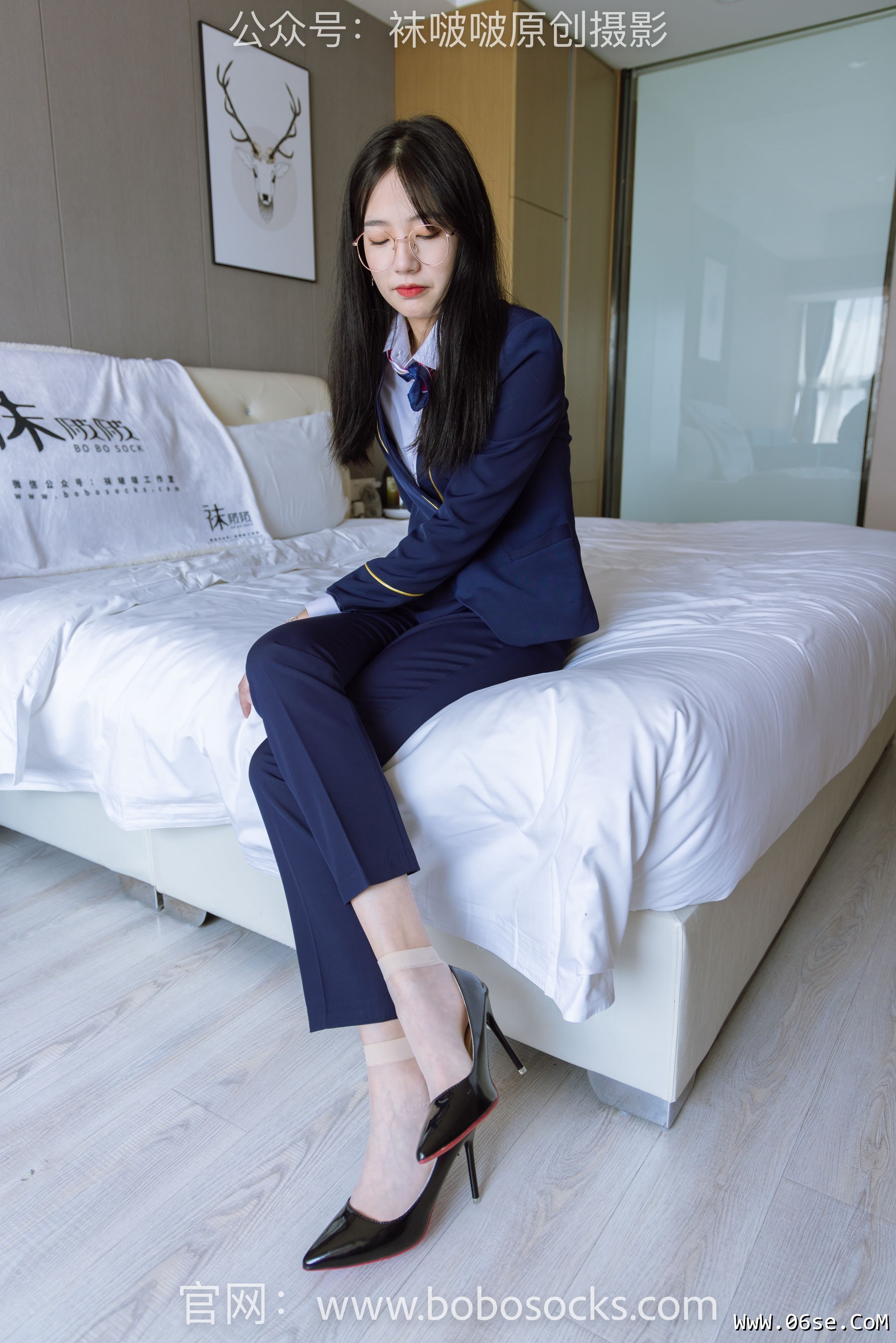 图片[13]-BoBoSocks袜啵啵 No.139 小甜豆-高跟鞋、短肉丝、空姐制服[140P]-六色网