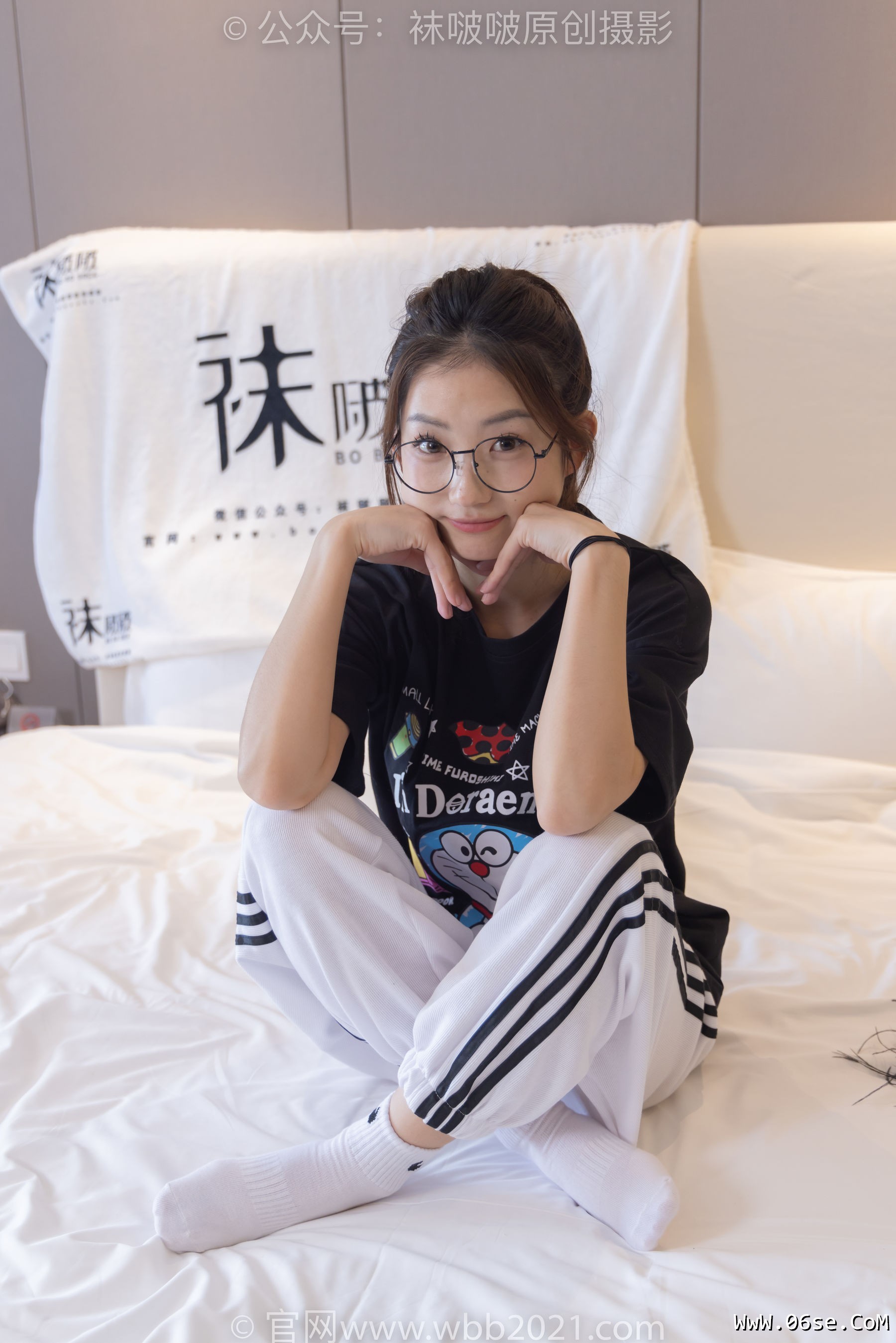 图片[23]-BoBoSocks袜啵啵 No.382 小沫 -板鞋、白棉袜[143P]-六色网