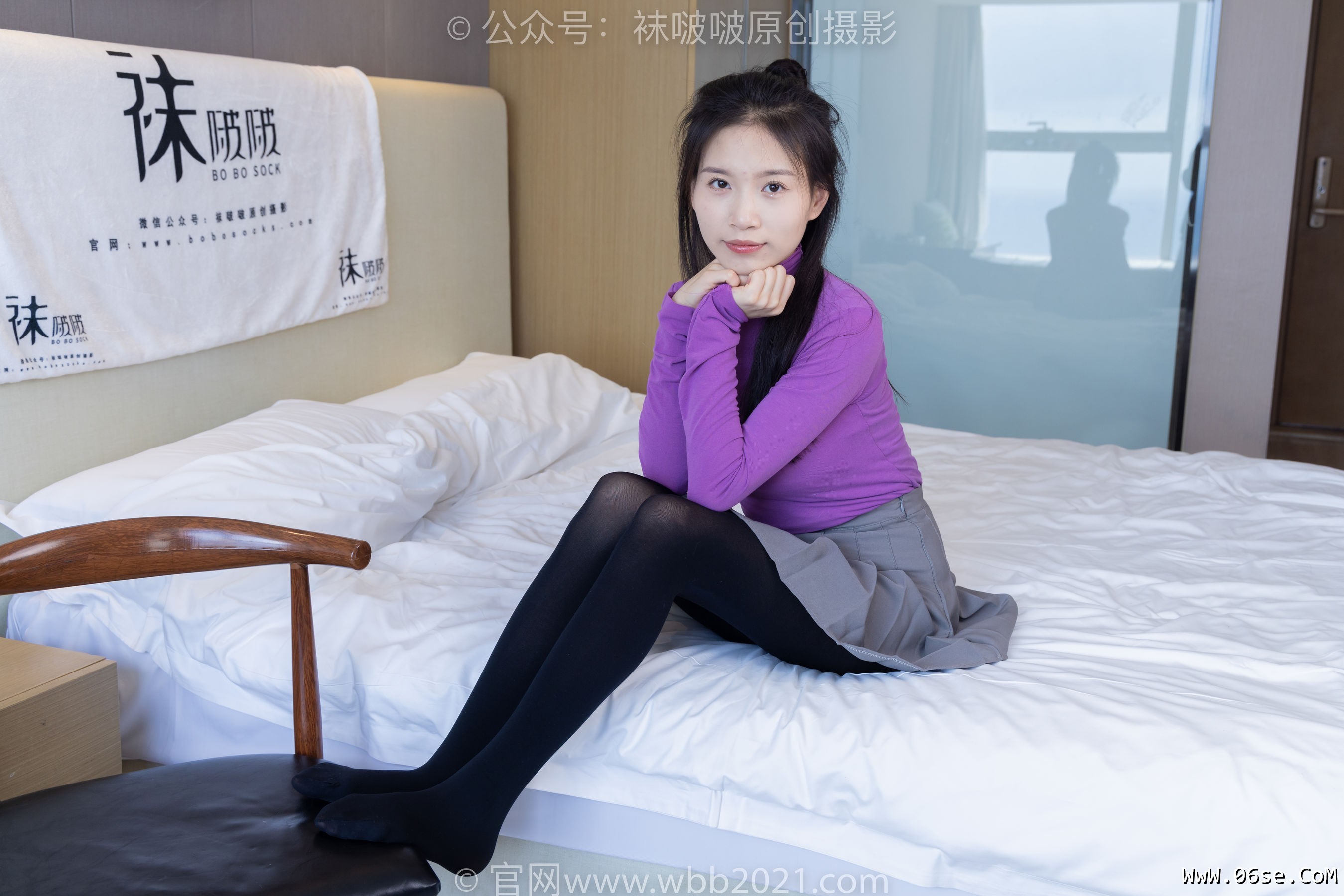 图片[114]-BoBoSocks袜啵啵 No.310 芝士 -皮鞋、厚黑丝[140P]-六色网